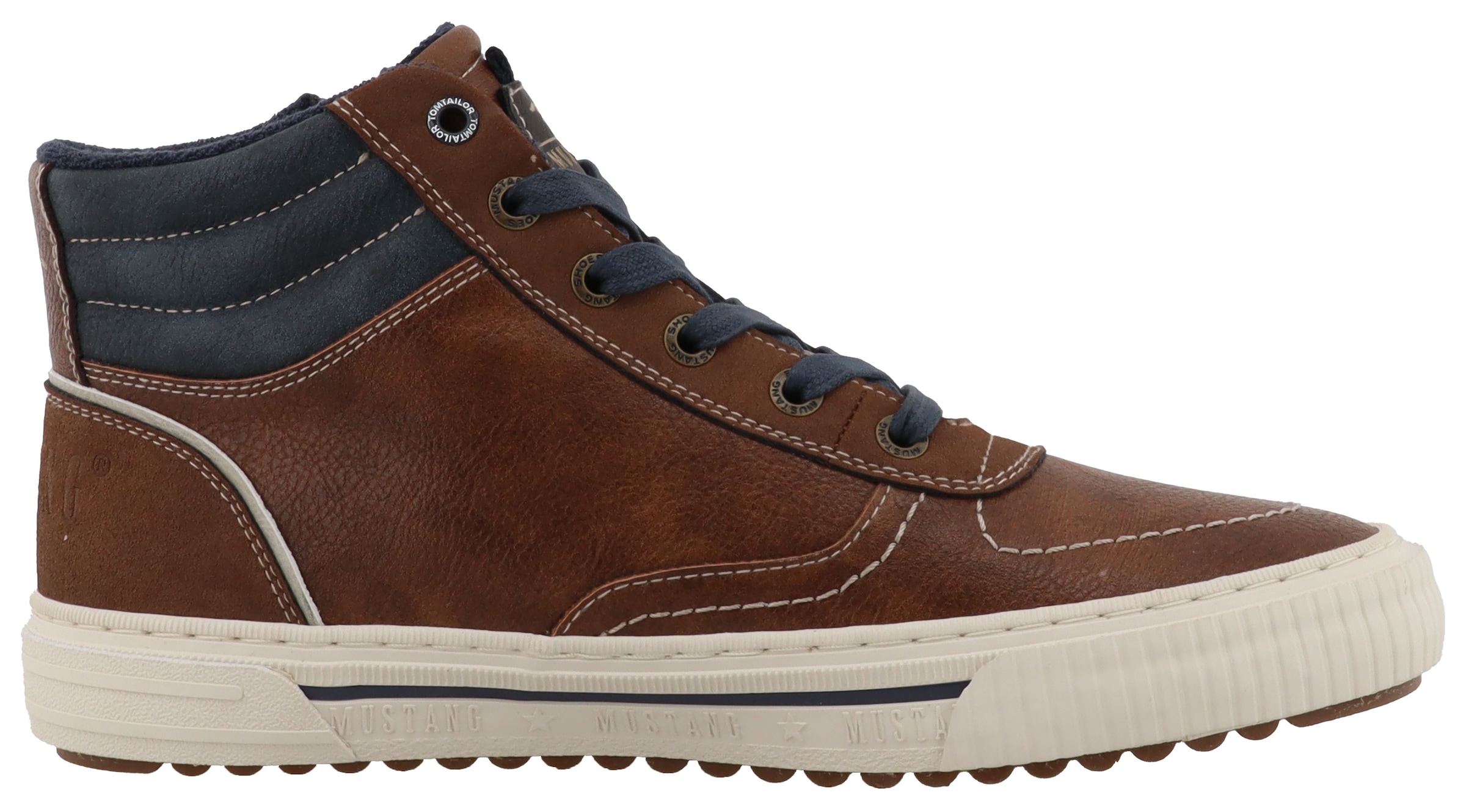 Mustang Shoes Sneaker »Masha«  High Top Sneaker, Schnürboots mit Reißverschluss