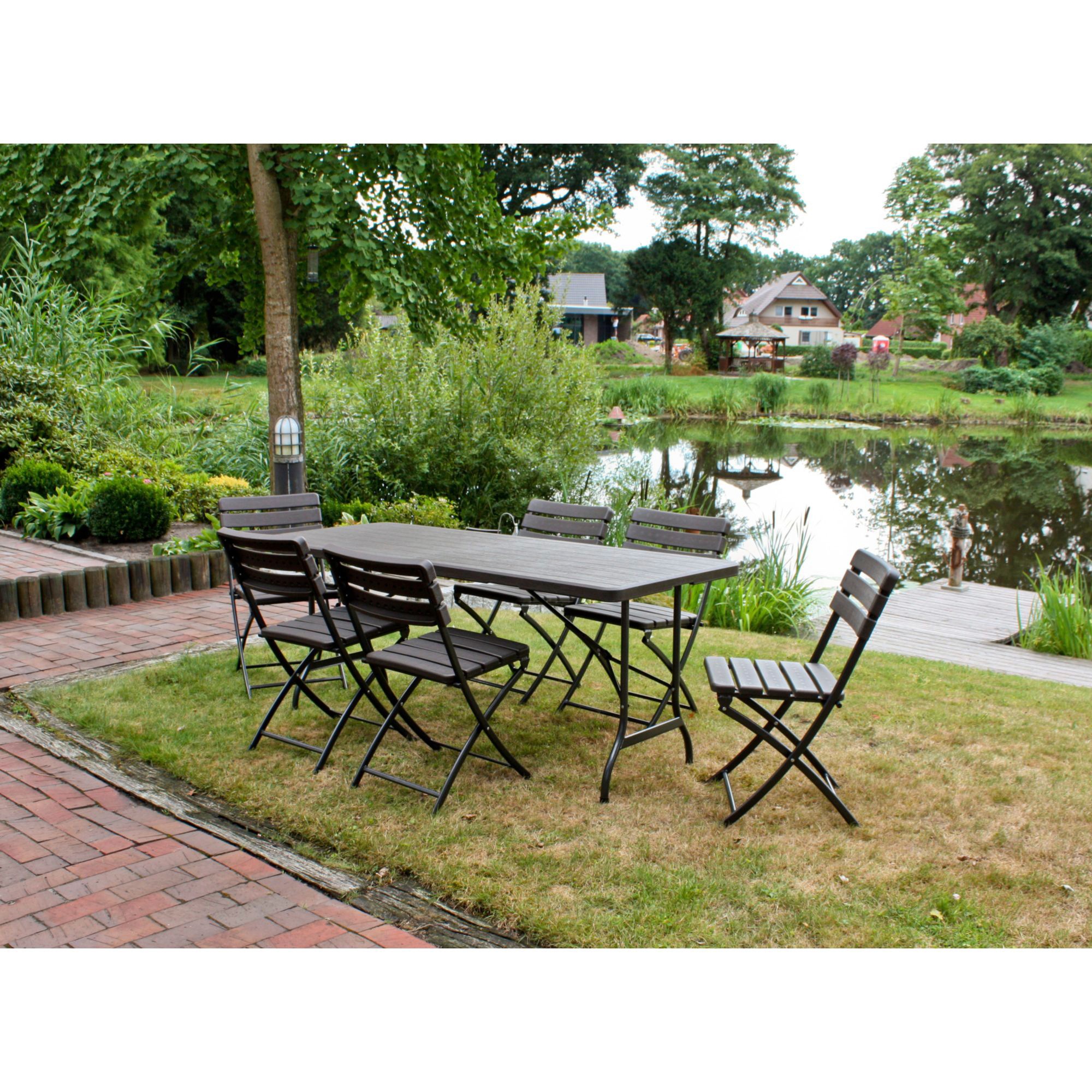 Garden Pleasure Garten-Essgruppe »TABORA«, (Set, 7 tlg.)