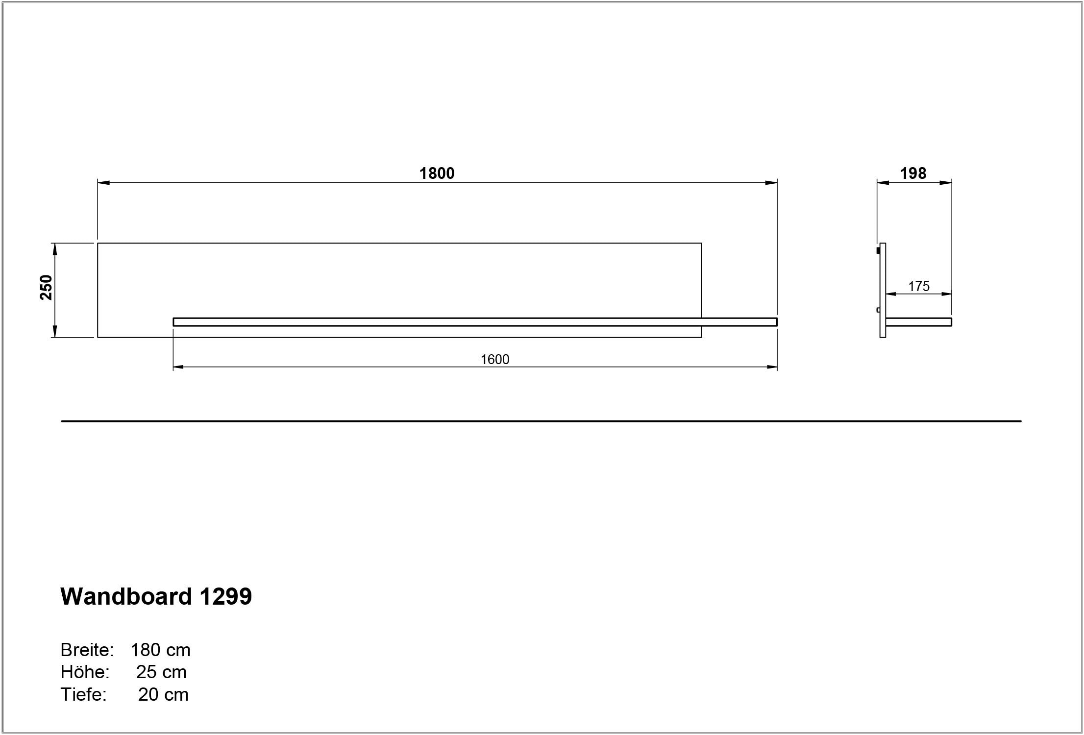 GERMANIA Wohnzimmer-Set »Cantoria«, (Set, 3 St.), mit Highboard, Wandboard, Lowboard, griffloses Design