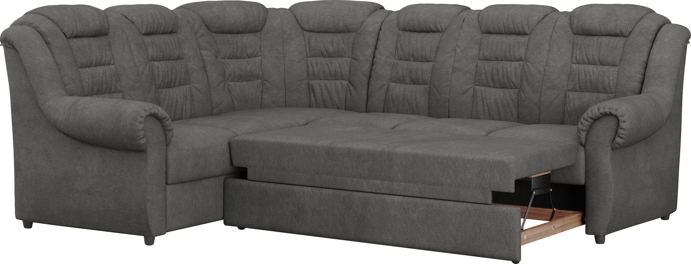 Home affaire Ecksofa »Boston L-Form«, mit hoher Rückenlehne, wahlweise mit Bettfunktion & Stauraum