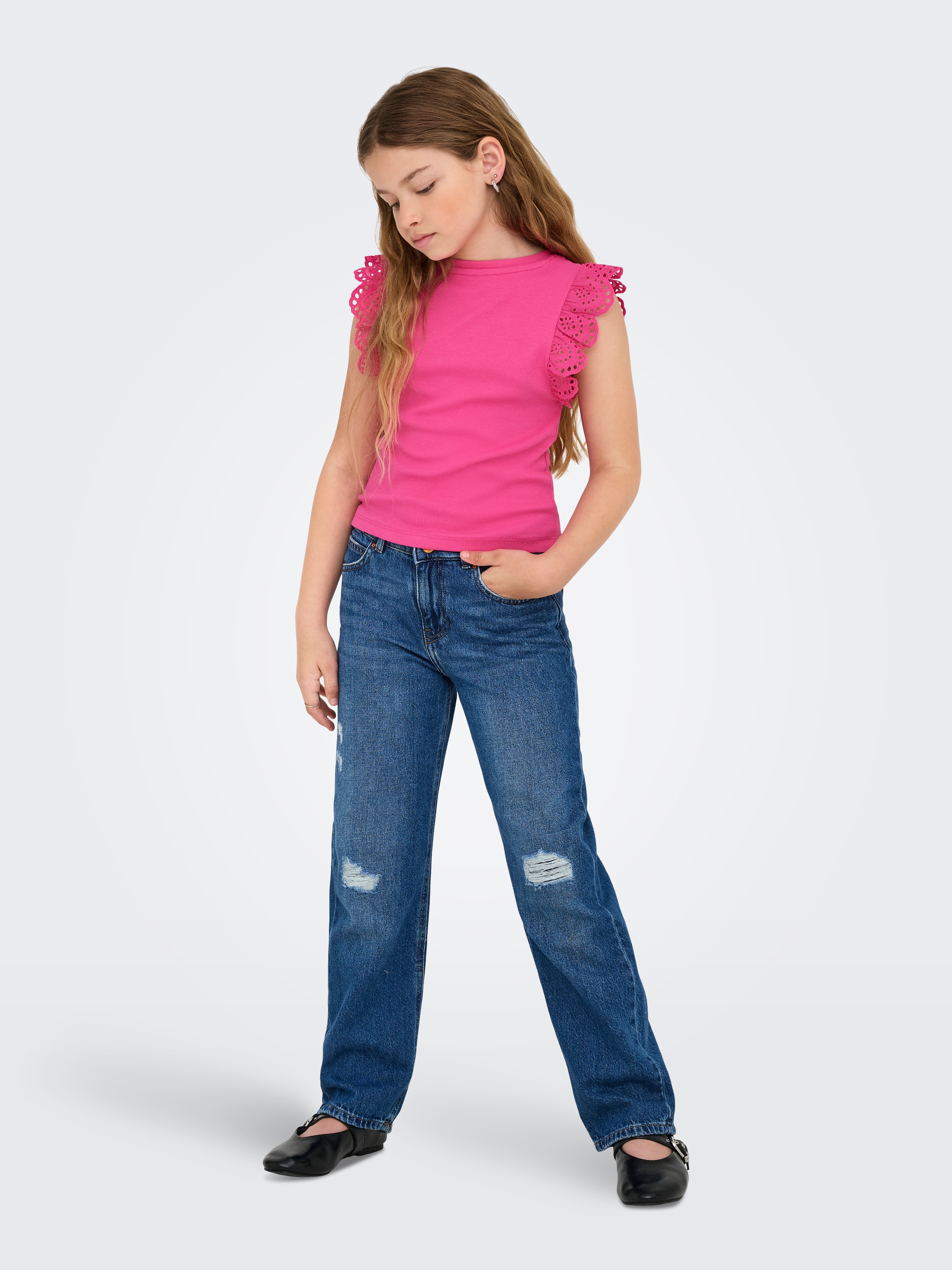 KIDS ONLY Kurzarmshirt »KOGDREA LIFE S/S TOP JRS«