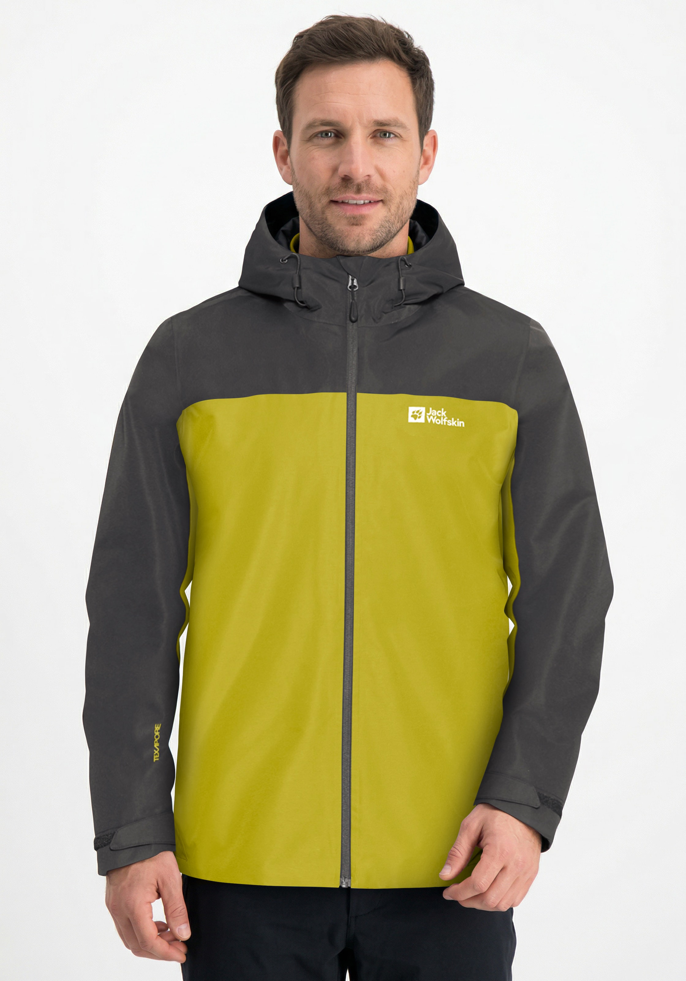 Jack Wolfskin 3-in-1-Funktionsjacke »TAUBENBERG 3IN1 JKT M« mit Kapuze mit Außenjacke und Innenjacke, wasserdicht, winddicht