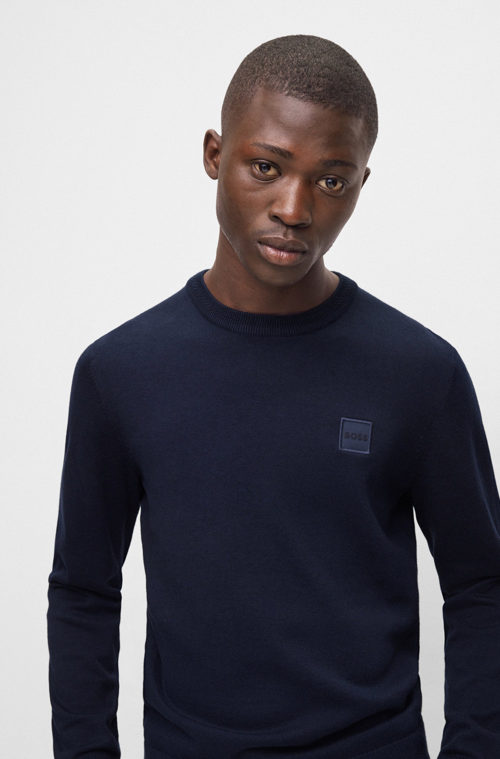 BOSS ORANGE Strickpullover »Kanovano«, mit Rundhalsausschnitt