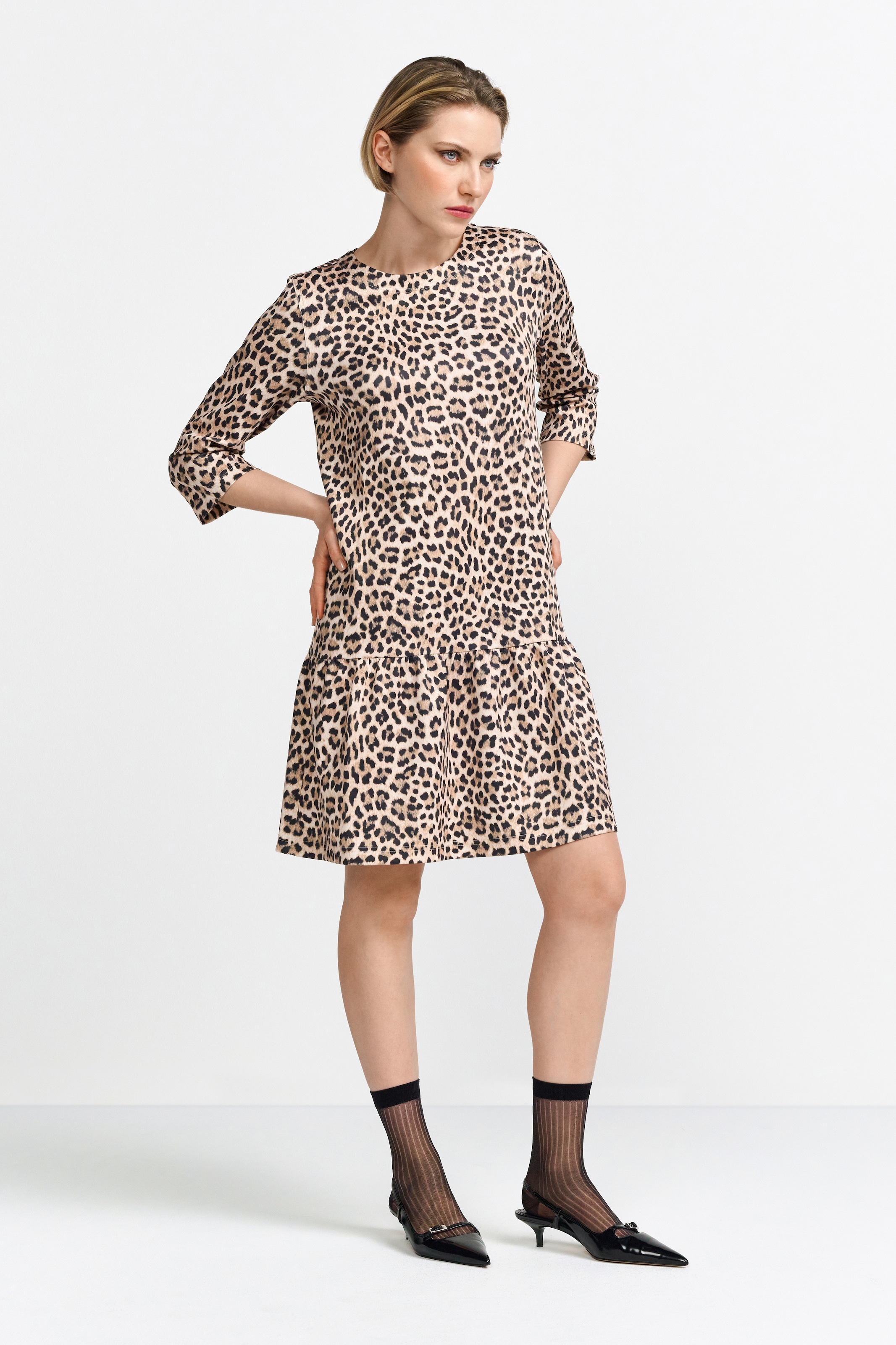 RICHROYAL Minikleid, Mit Rundhalsausschnitt
