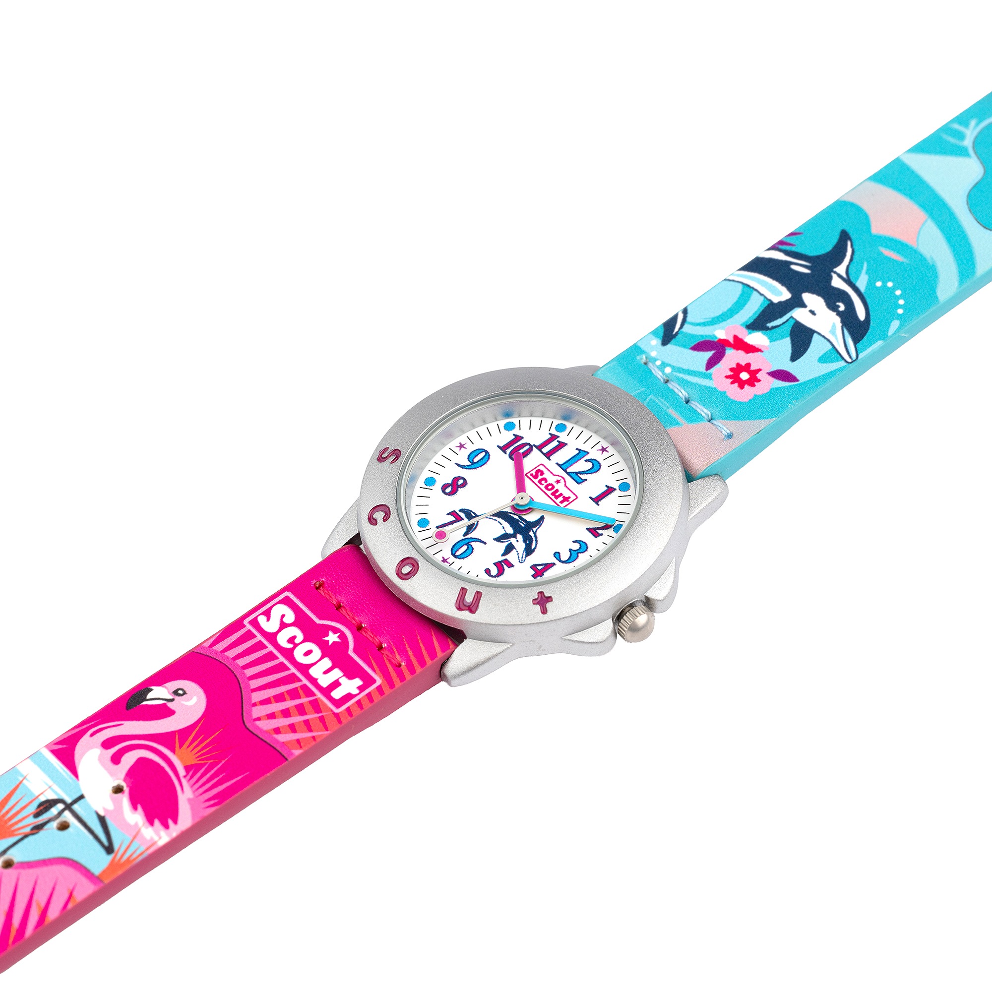 Scout Quarzuhr »Flamingo« Armbanduhr, Kinderuhr, Mädchen, analog