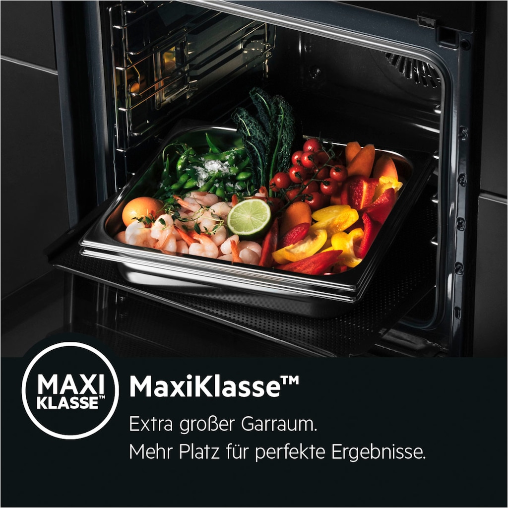 AEG Einbaubackofen »BPS33102ZM«,  Pyrolyse-Selbstreinigung, Backauszug, 2 Paar