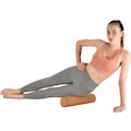 body coach Balanceboard »Woodboard I«, (Set, 2 tlg.), Balancebrett aus mehrlagigen Ahornholz, Rolle aus Kork