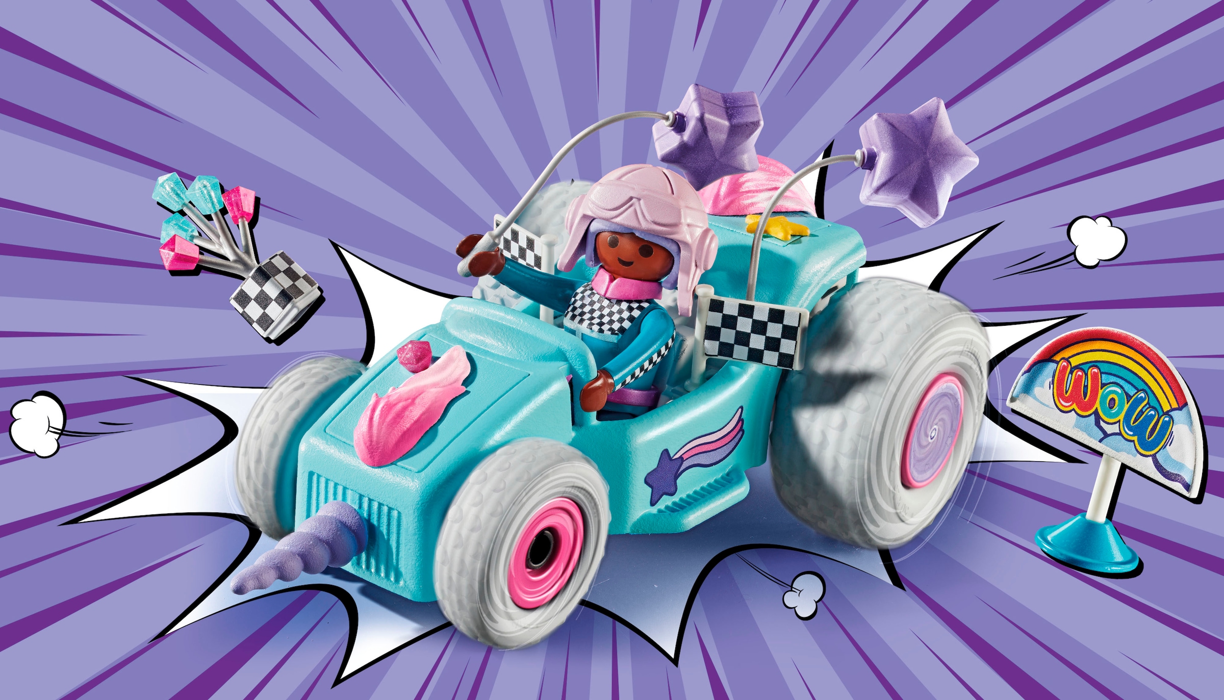 Playmobil® Konstruktions-Spielset »Rasendes Einhorn (71635), Funstars«, (46 St.), Made in Germany