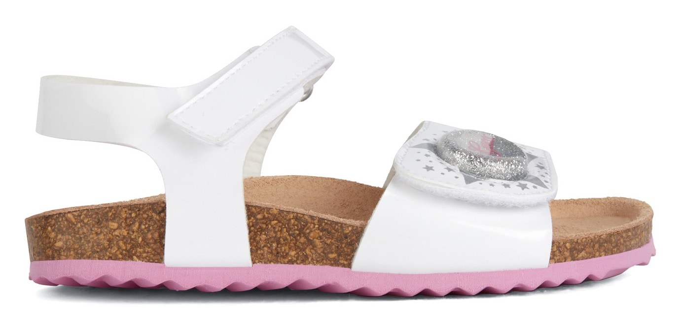 Geox Sandale »Blinkschuh J ADRIEL GIRL«, mit blinkender Glitzer-Bubble