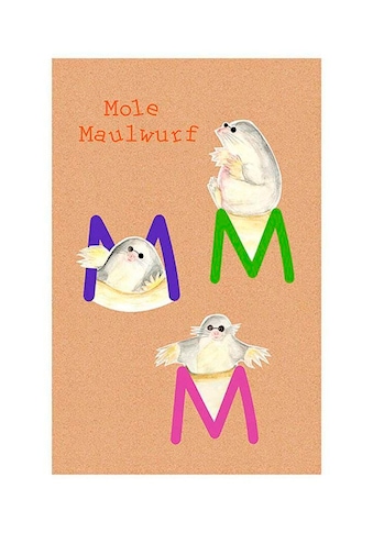 Poster »ABC Animal M«, Buchstaben, (1 St.)