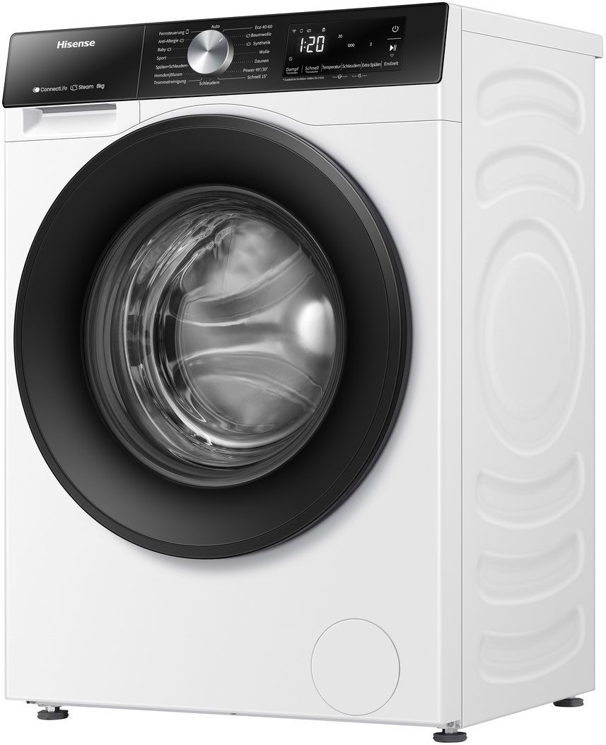 Hisense Waschmaschine 3S Serie »WF3S8043BW3« 8 kg 1400 U/min Wifi-ConnectLife