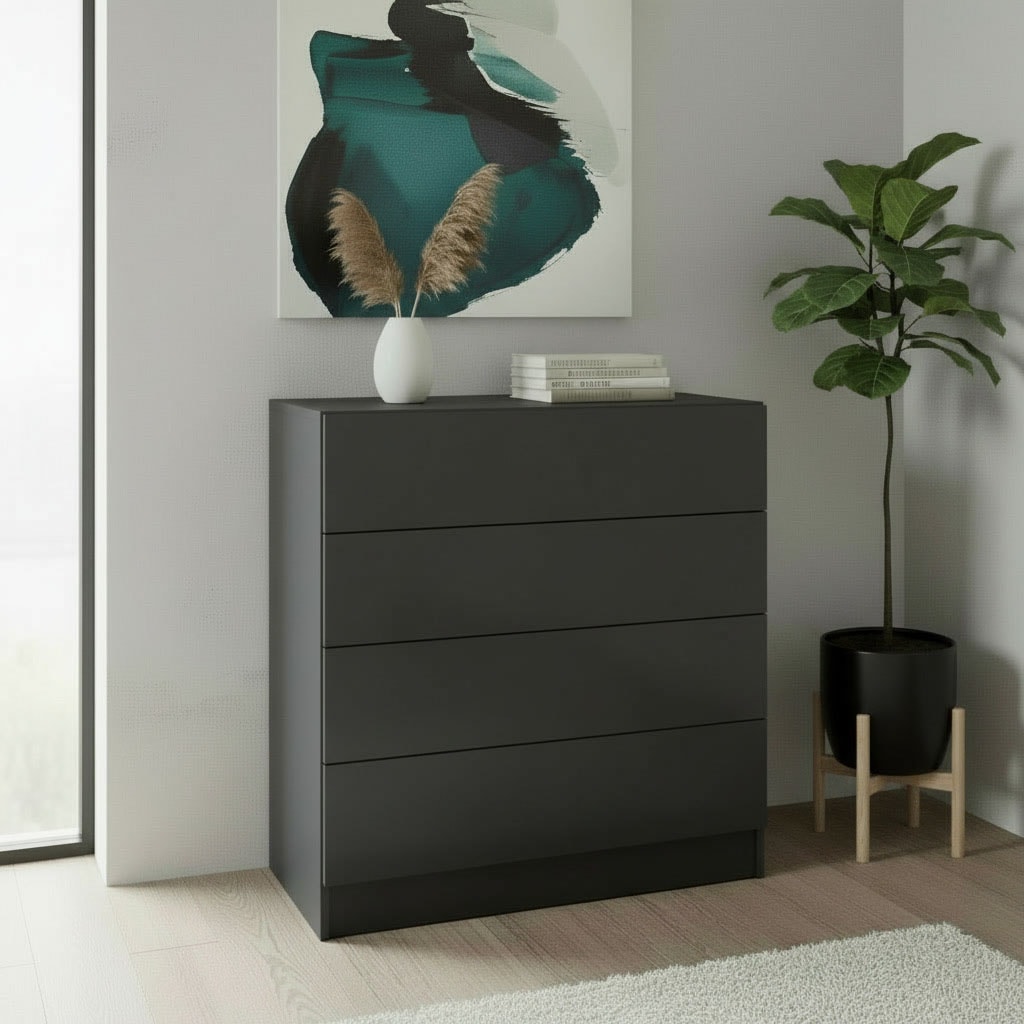 borchardt Möbel Kommode »Vaasa, Breite 76cm, Höhe 79cm, grifflos«