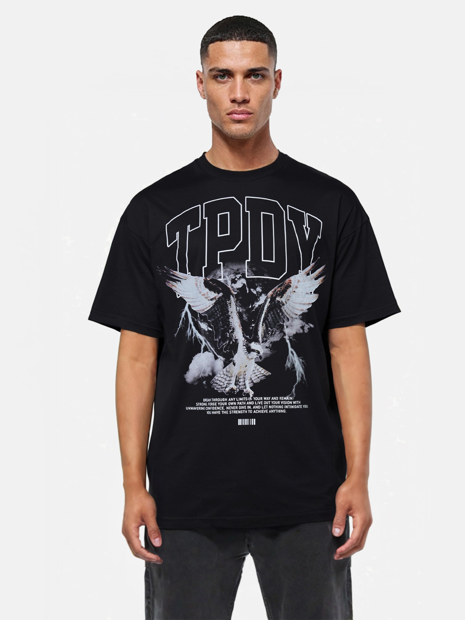 trueprodigy Oversize-Shirt »Yuki Logo Print Oversized Rundhals«