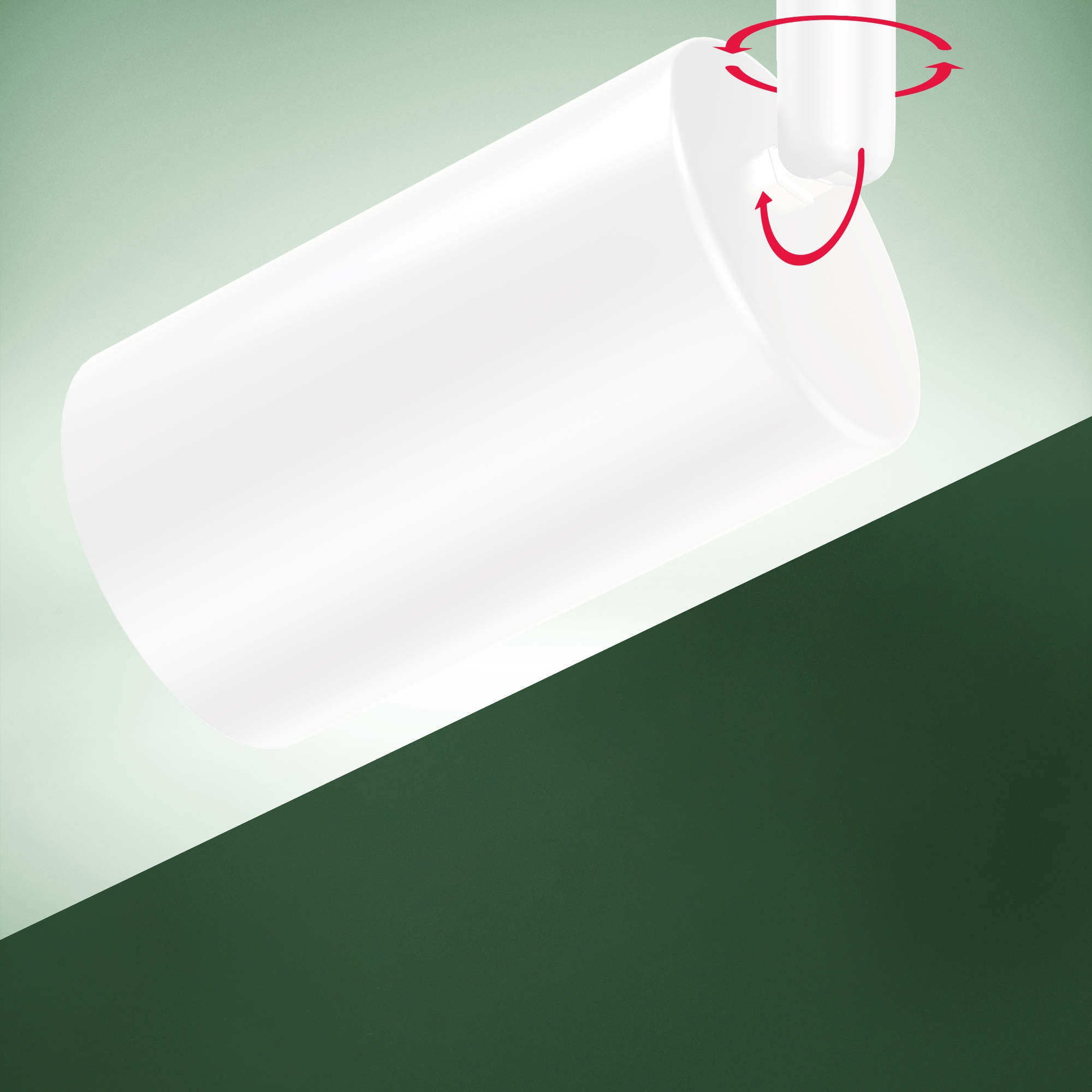 B.K.Licht Deckenstrahler »BK_DS1630 EEK A LED Deckenlampe, Schwenkbar, Deckenspot« GU10 1 Stk. Warmweiß Inkl. 2x GU10, 3.000 K, 450Lm, 2W, 15,5 x 5,5 x 25,5 cm, Weiß