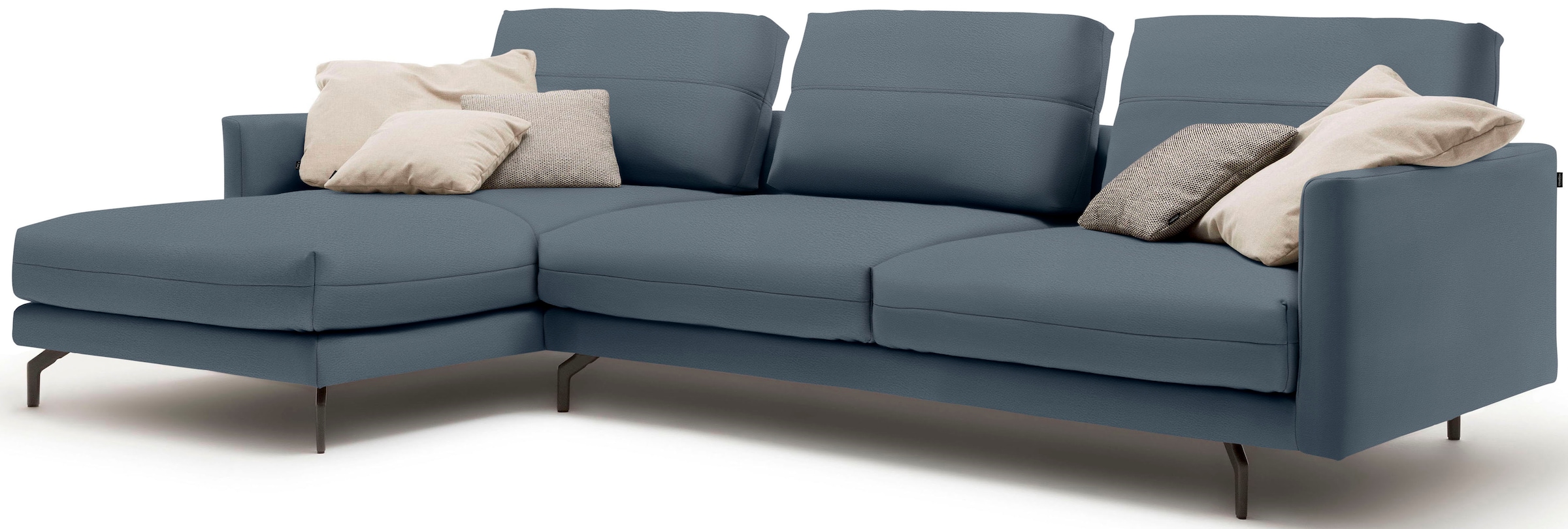 Creation BY ROLF BENZ Ecksofa »CR.414, Designecksofa, Polsterecke, L-Form«, wahlweise aus feinstem Rindsleder oder hochwertigem Chenille