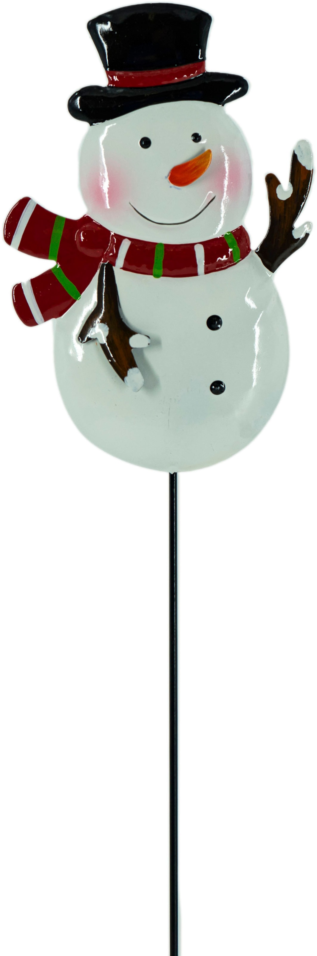 NOOR LIVING Weihnachtsfigur »Gartenstecker mit Weihnachtsmotiv«, aus Metall, Höhe ca. 61 cm