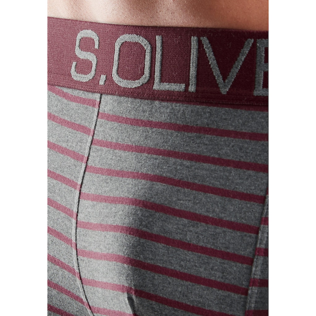 s.Oliver Boxershorts, (Packung, 4 St.)