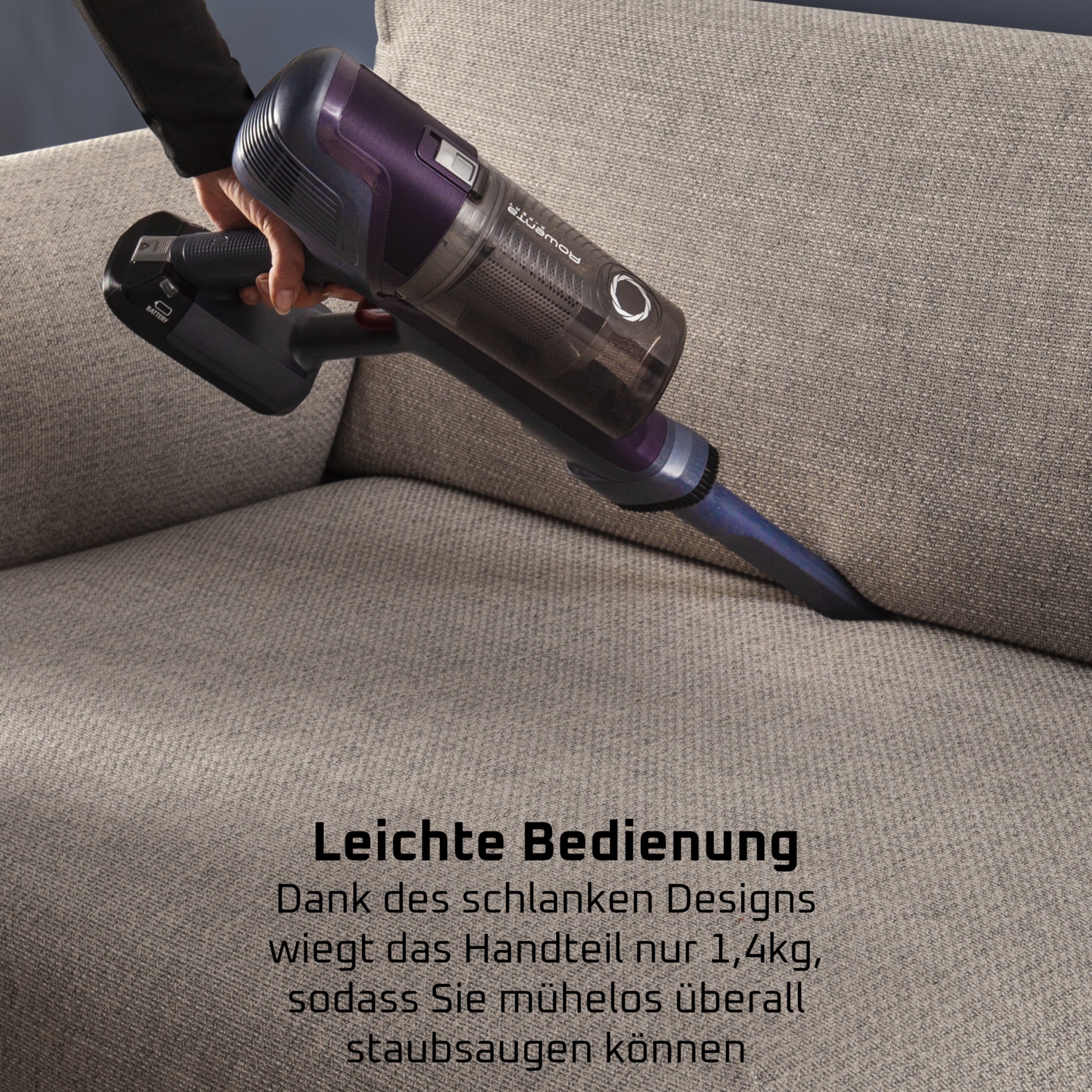 Rowenta Akku-Hand-und Stielstaubsauger »RH6838 X-Pert 6.60 Essential« 45 Min Laufzeit, LED-Düse, Herausnehmbarer Akku, integriertes Zubehör