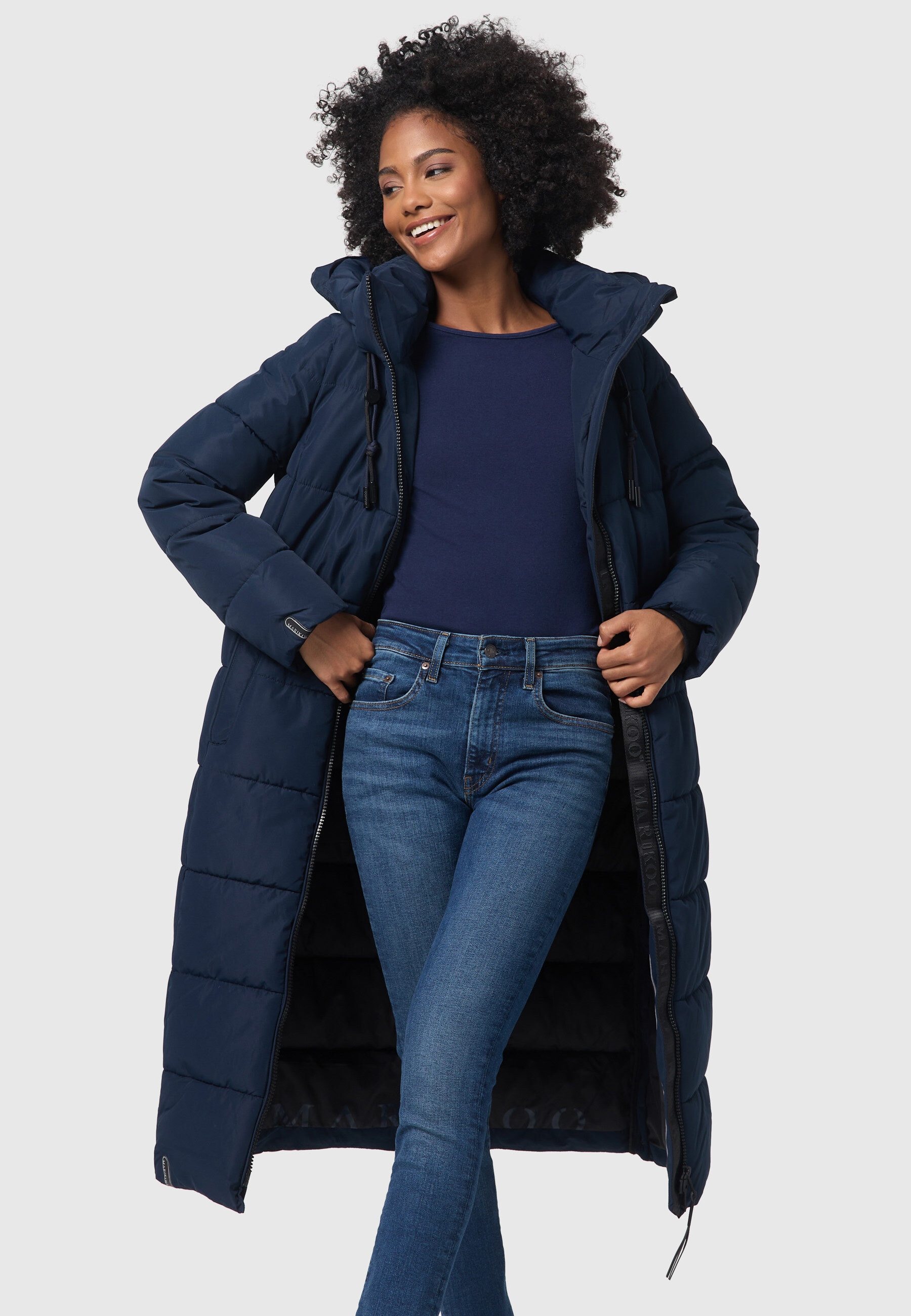 Marikoo Winterjacke »Marikoo Nadeshikoo XVI Damen lange Winter Steppjacke B985«