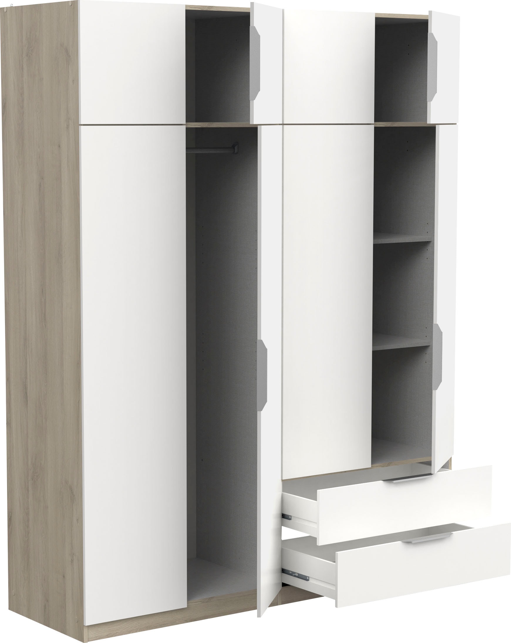 Demeyere GROUP Drehtürenschrank »Ghost« Breite ca. 157cm,Höhe ca. 200cm,viel Stauraum,mit Innenaustattung