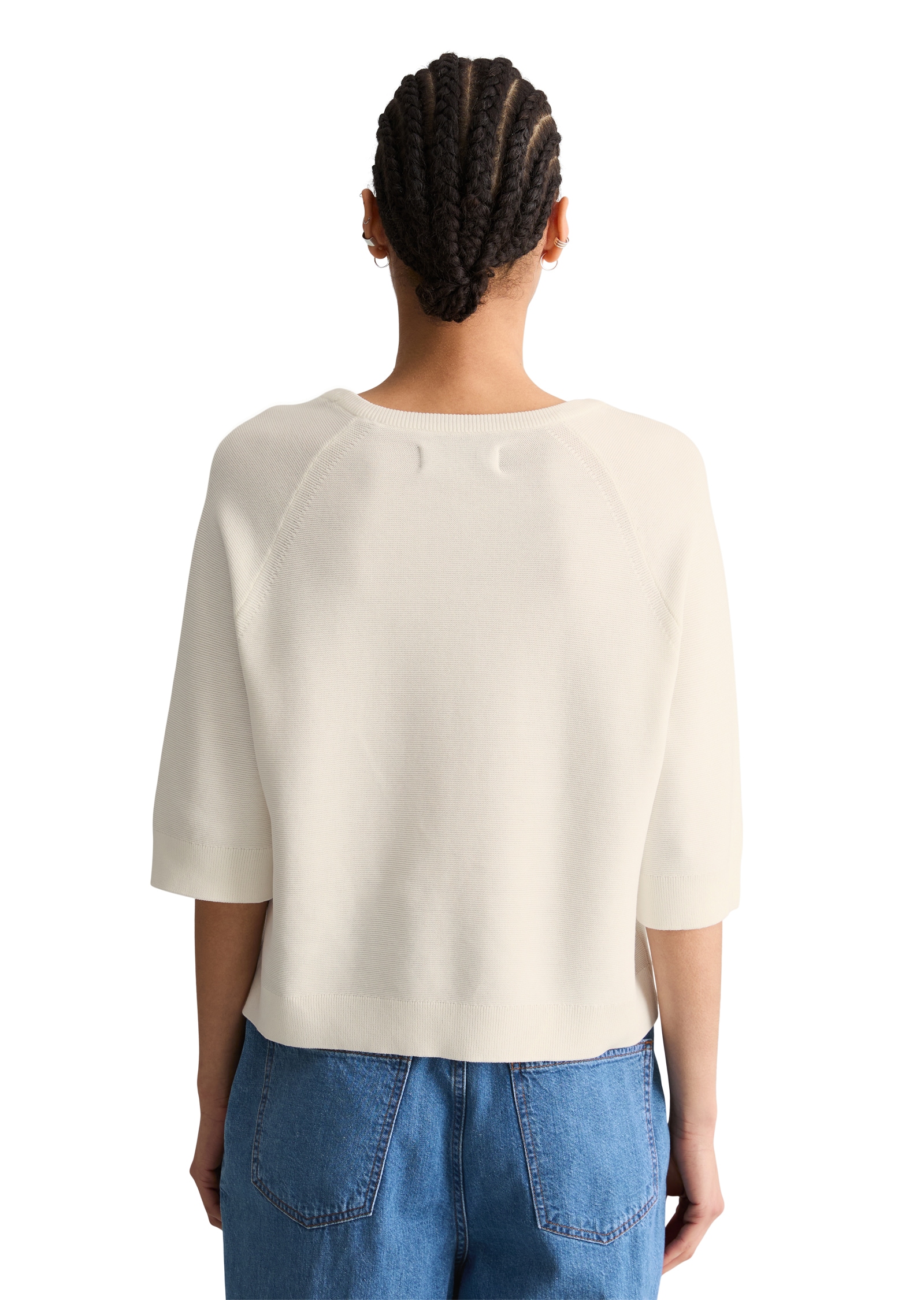 Marc O'Polo DENIM Rundhalspullover 3/4 Arm, locker geschnitten