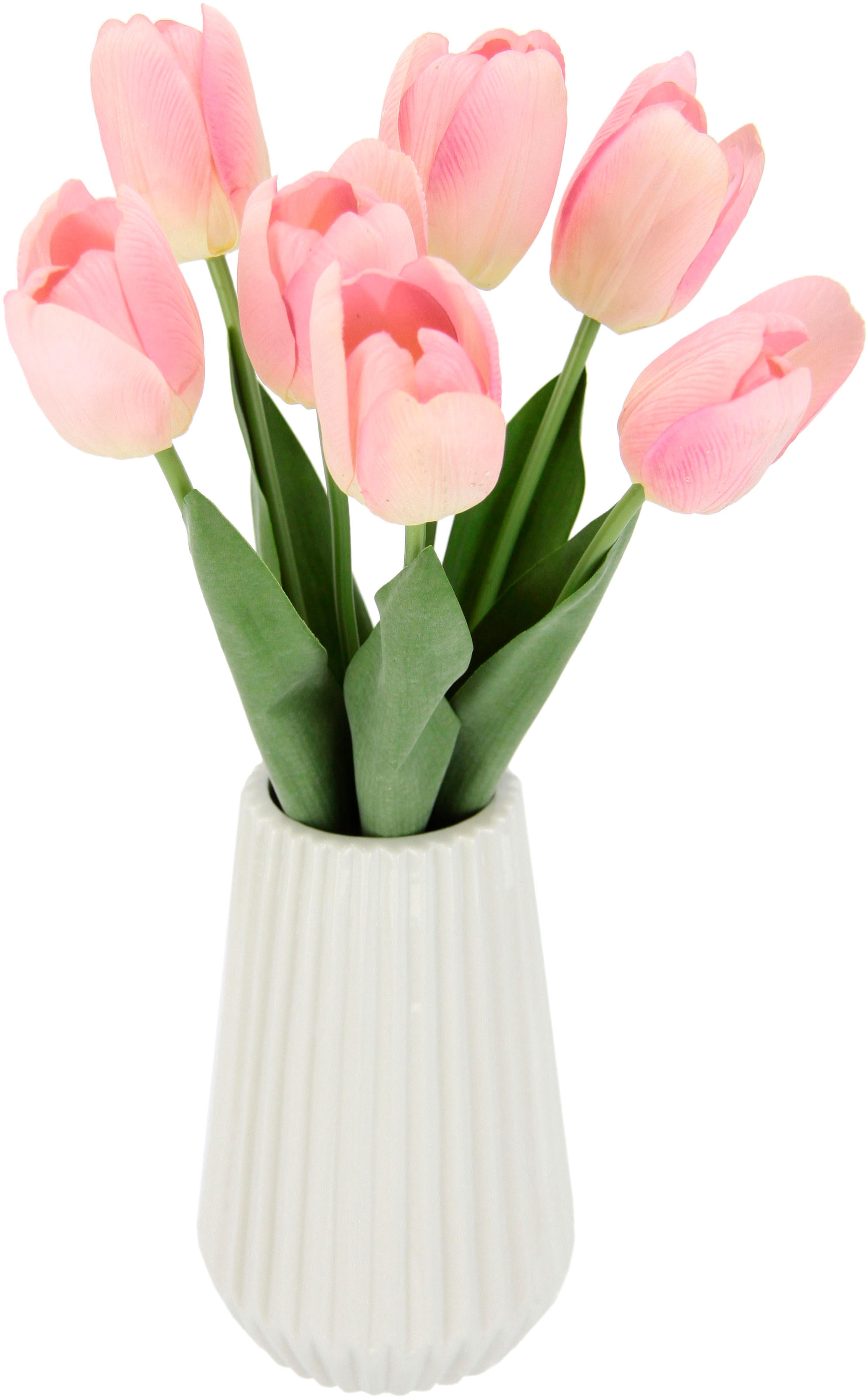 Kunstblume Vase I.GE.A. »Real-Touch-Tulpen«, Keramik St.), (1 bei OTTO aus