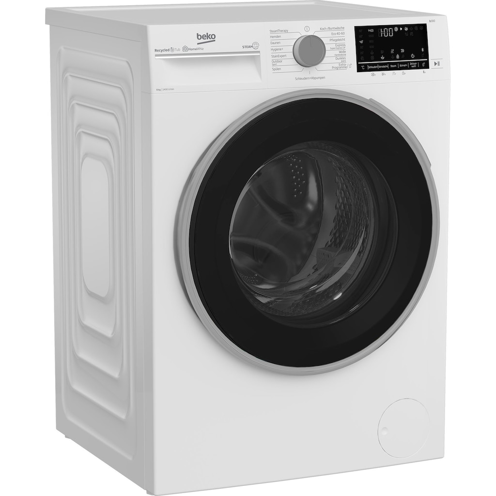 BEKO Waschmaschine »B5WFU584135W«, B5WFU584135W, 8 kg, 1400 U/min