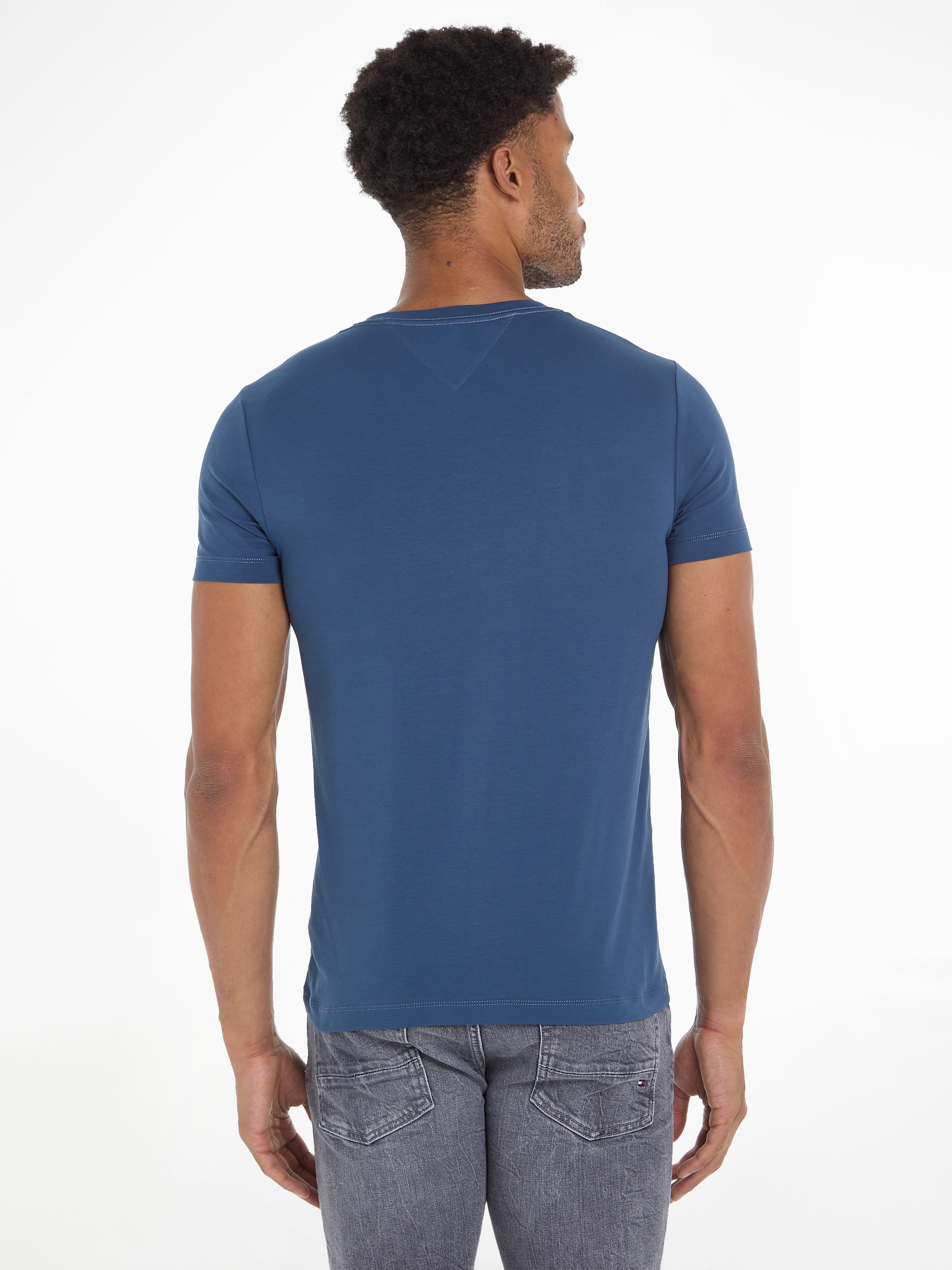 Tommy Hilfiger T-Shirt »STRETCH SLIM FIT TEE«, mit Rundhalsausschnitt