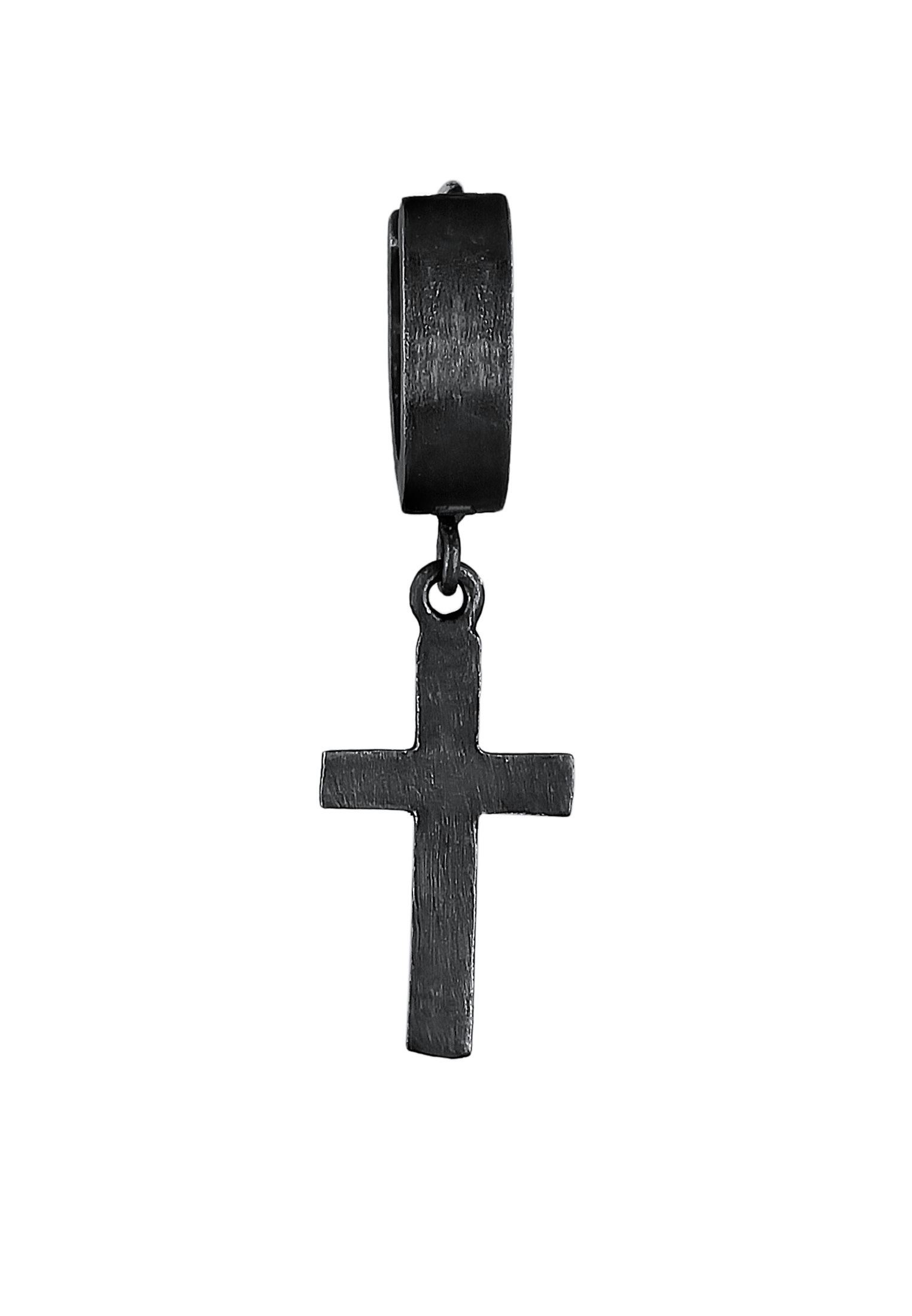 Kuzzoi Paar Creolen »Ohrringe Creole Kreuz Scharnier Single 925 Silber«