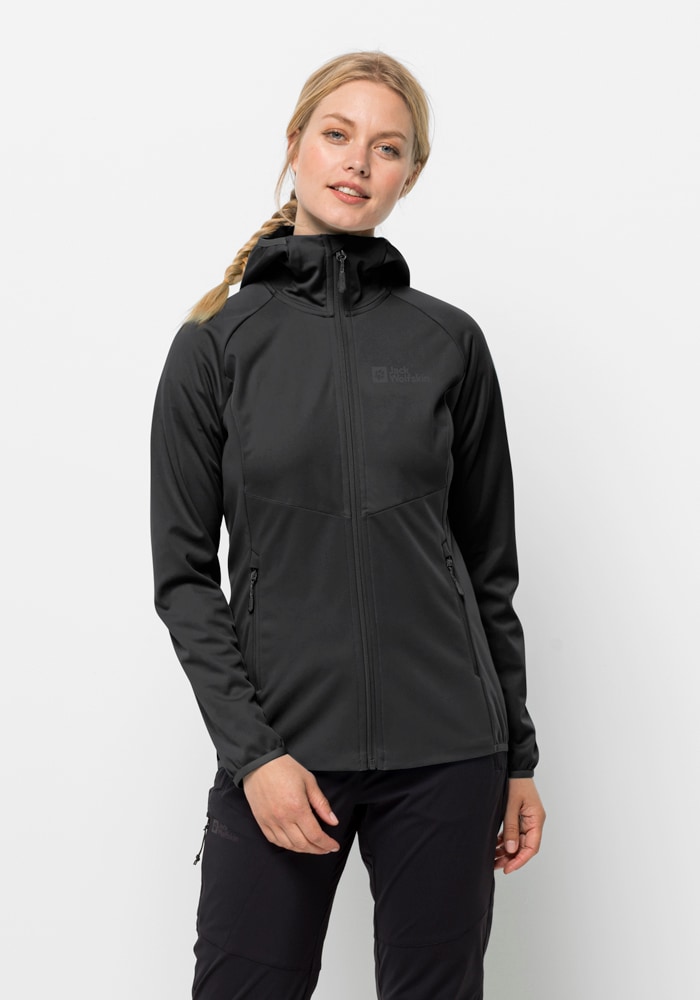 Jack Wolfskin Softshelljacke »GO HIKE SOFTSHELL W«, mit Kapuze
