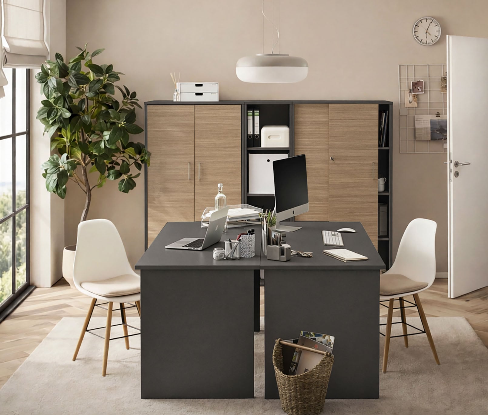 Schildmeyer Schreibtisch »METZ, Breite 144 cm, modernes & zeitloses Design, MADE IN GERMANY« 1 Stk. tlg. Einfache Montage mit verständlicher Aufbauanleitung, MADE IN GERMANY