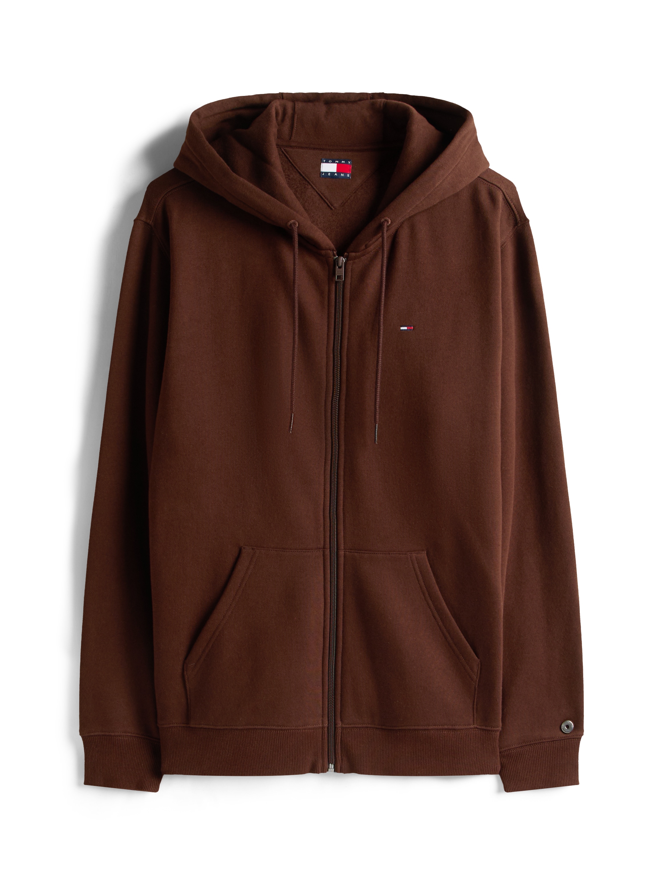 Tommy Jeans Sweatshirt »TJM REG S FLAG ZIP FLEECE THRU«, mit bestickten Markenlogo auf Brusthöhe