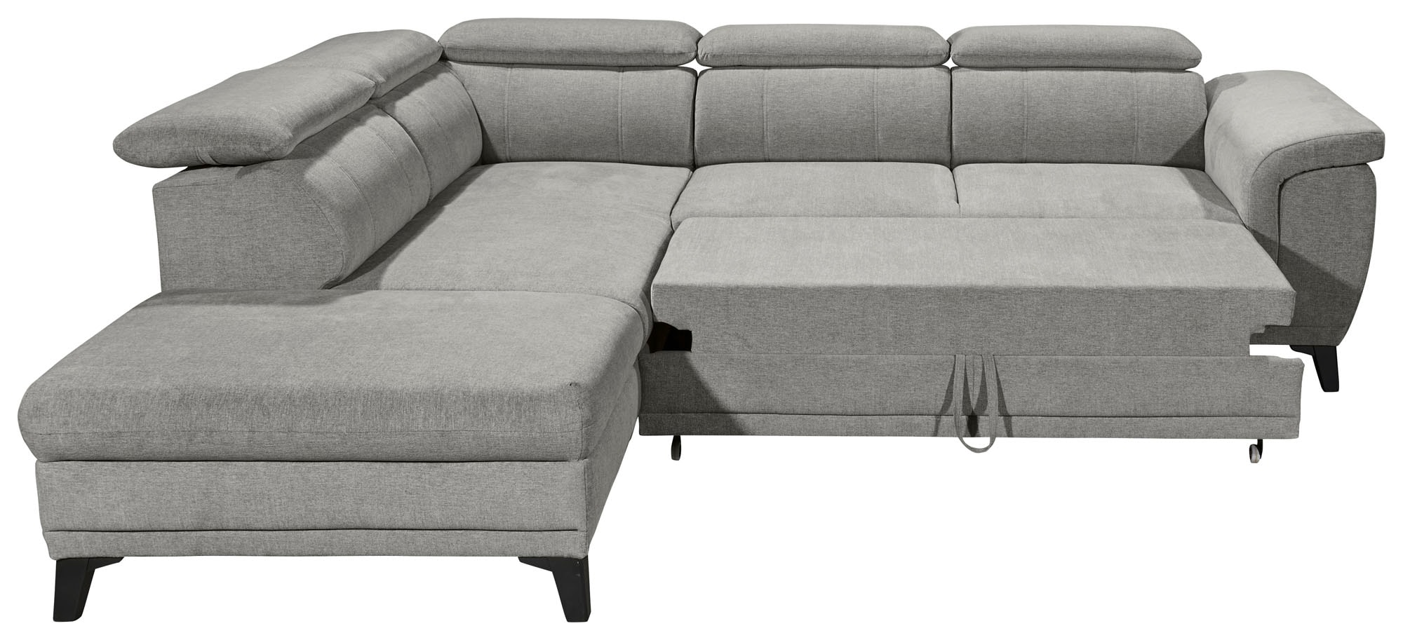 ED EXCITING DESIGN Ecksofa »Albany L-Form«, mit Bettfunktion, Bettkasten & Kopfteilverstellung