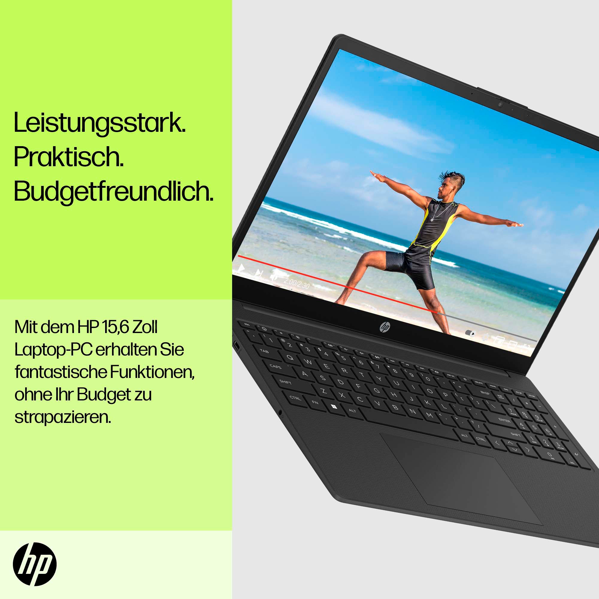 HP Notebook »15-fc0262ng« 39,6 cm / 15,6 ″ AMD Ryzen 5 Radeon Graphics;USB 3.2 Gen 1.0 Type-C Anschluss;HDMI v1.4b;Kombi-Anschluss für Kopfhörer/Mikrofon;AC Smart Pin Netzadapterbuchse 1.000 GB SSD