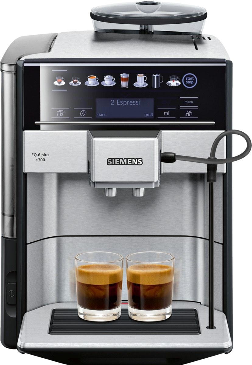 SIEMENS Kaffeevollautomat »EQ6 plus s700 TE657503DE, Doppeltassenfunktion, Keramikmahlwerk«,...