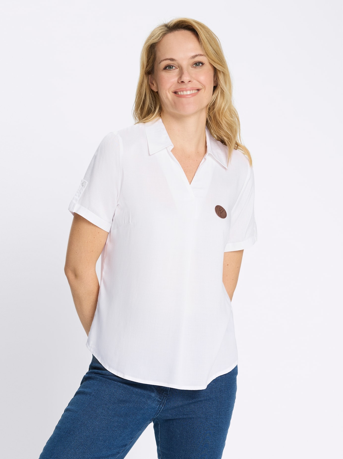 Classic Basics Kurzarmbluse