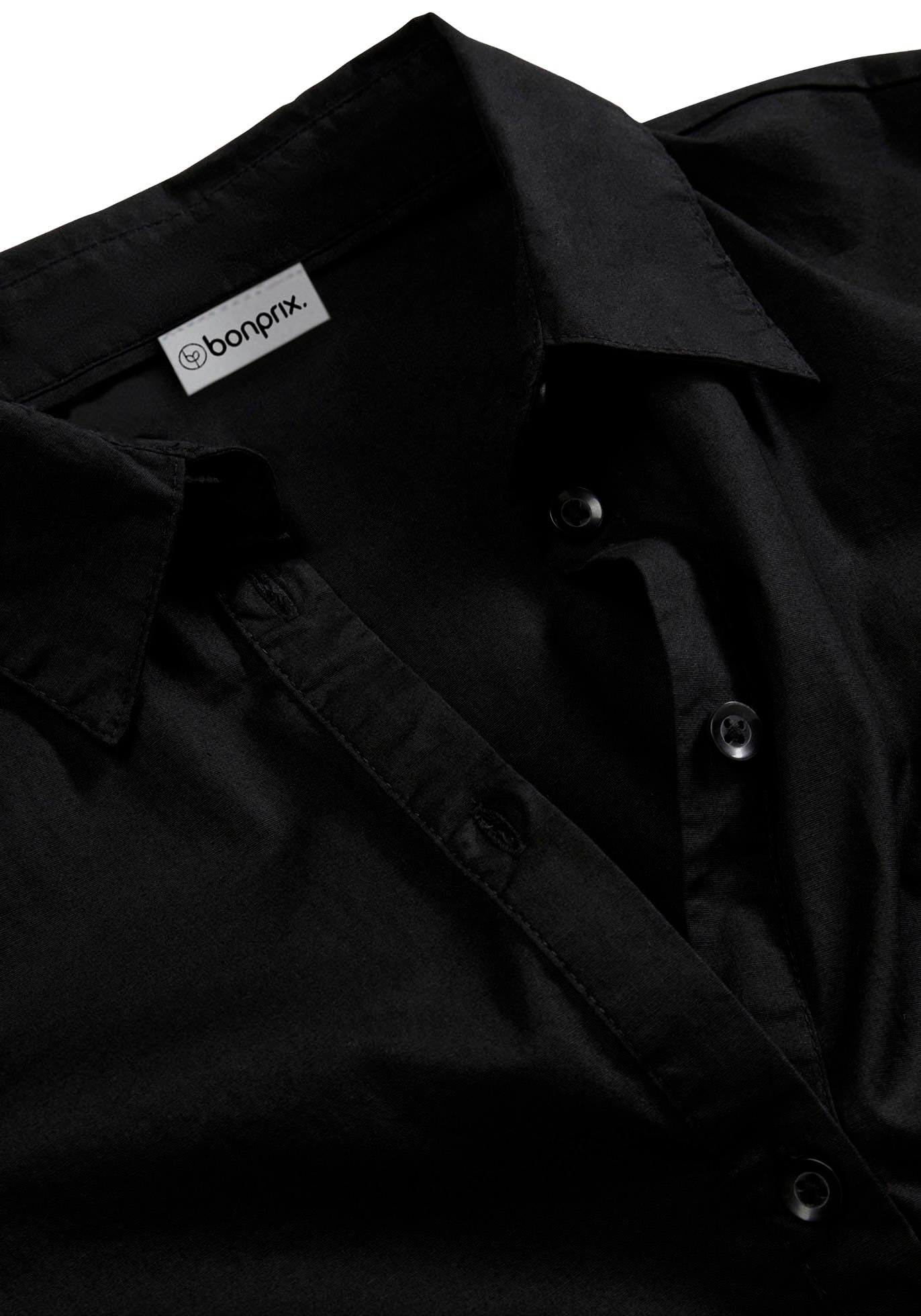 bonprix Longbluse ausgestellte Passform, aus Baumwolle und Elasthan