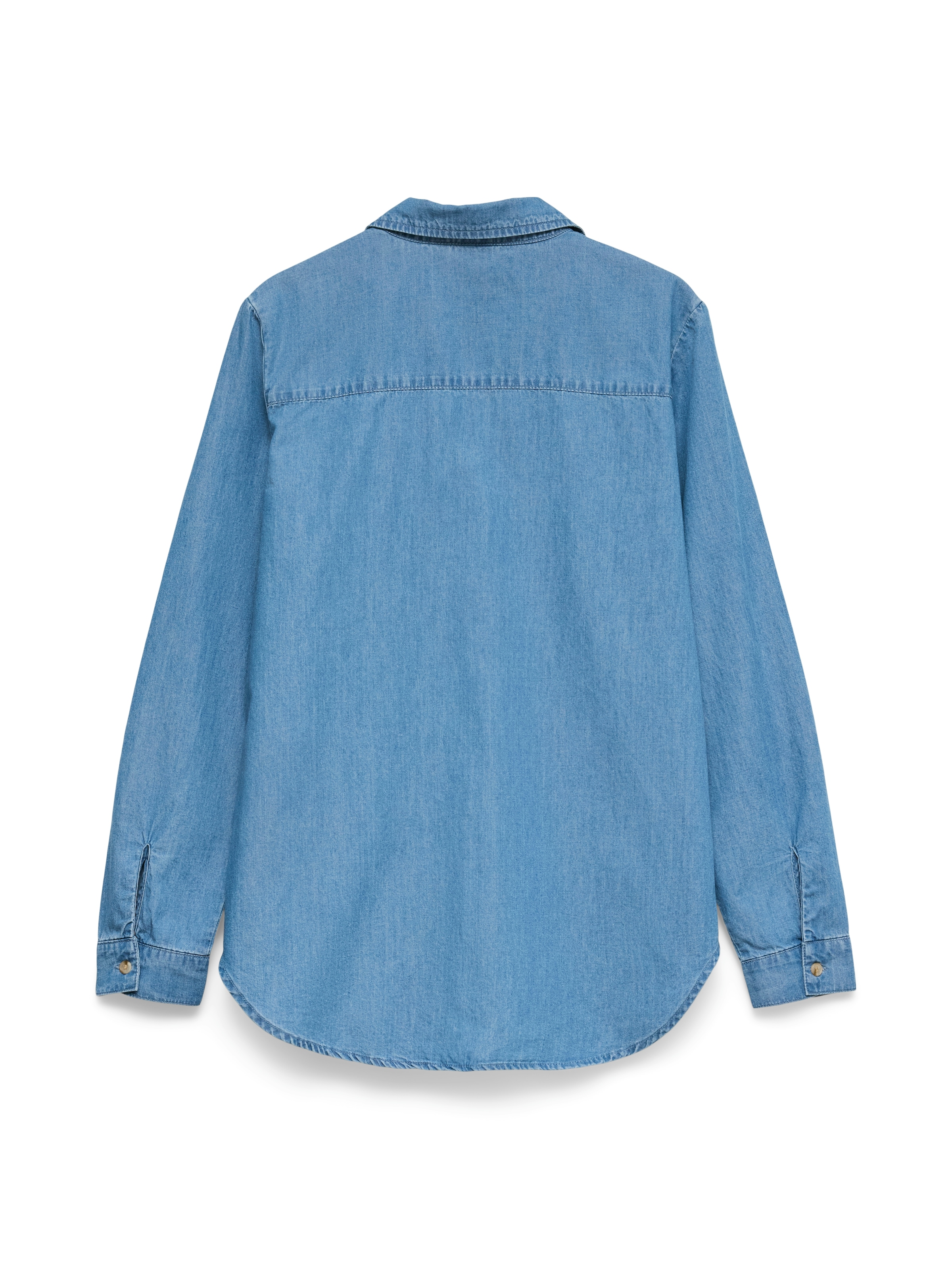 Vero Moda Jeansbluse »VMBUMPY LS LOOSE POCKET DNM SHIRT NOOS« Baumwolle