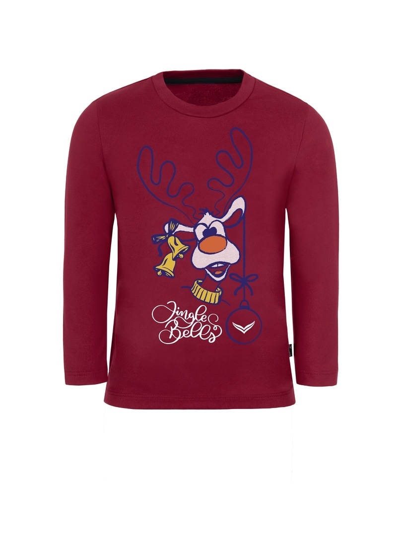 Trigema T-Shirt »TRIGEMA Kinder Shop im süßem OTTO Online mit Weihnachts-Shirt Motiv«