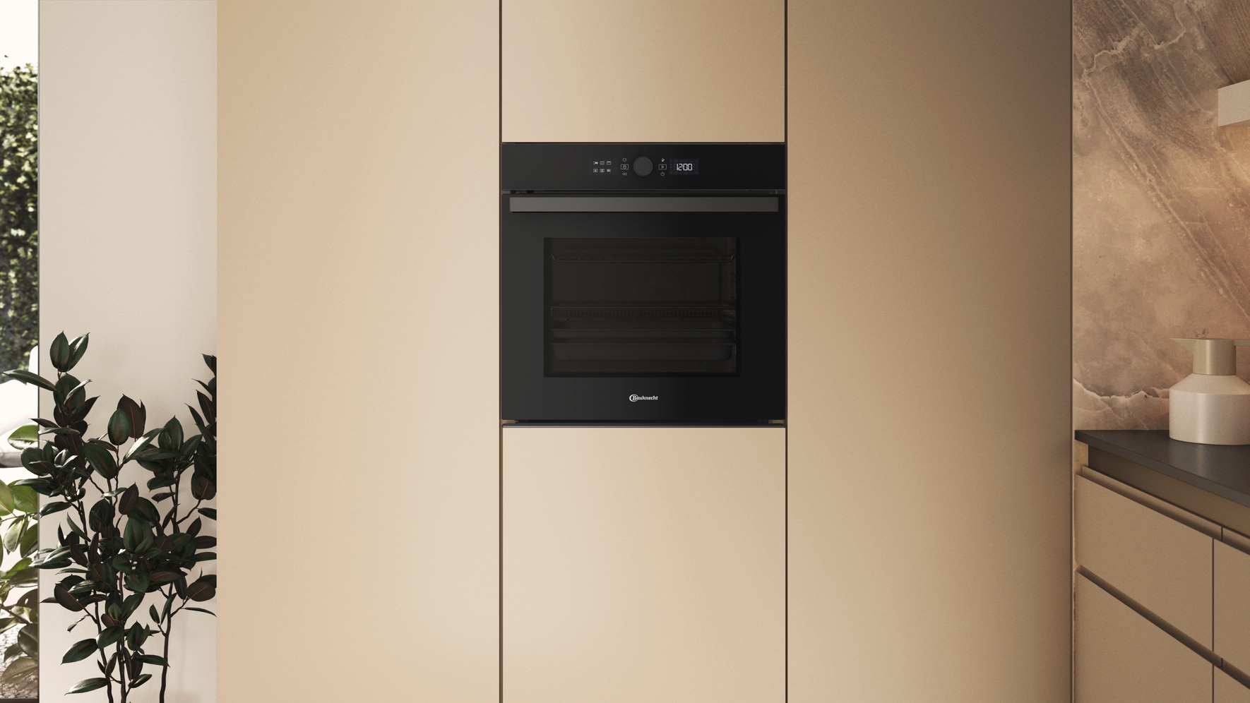 BAUKNECHT Backofen-Set »BAKO 920 Airfry« mit Teilauszug FlexiClean - zwei mühelose Reinigungsfunktionen (Pyrolyse & Hydrolyse) je nach Bedarf Set, 2 Stk. tlg. AirFry-Funktion – die gesündere Alternative zur Fritteuse