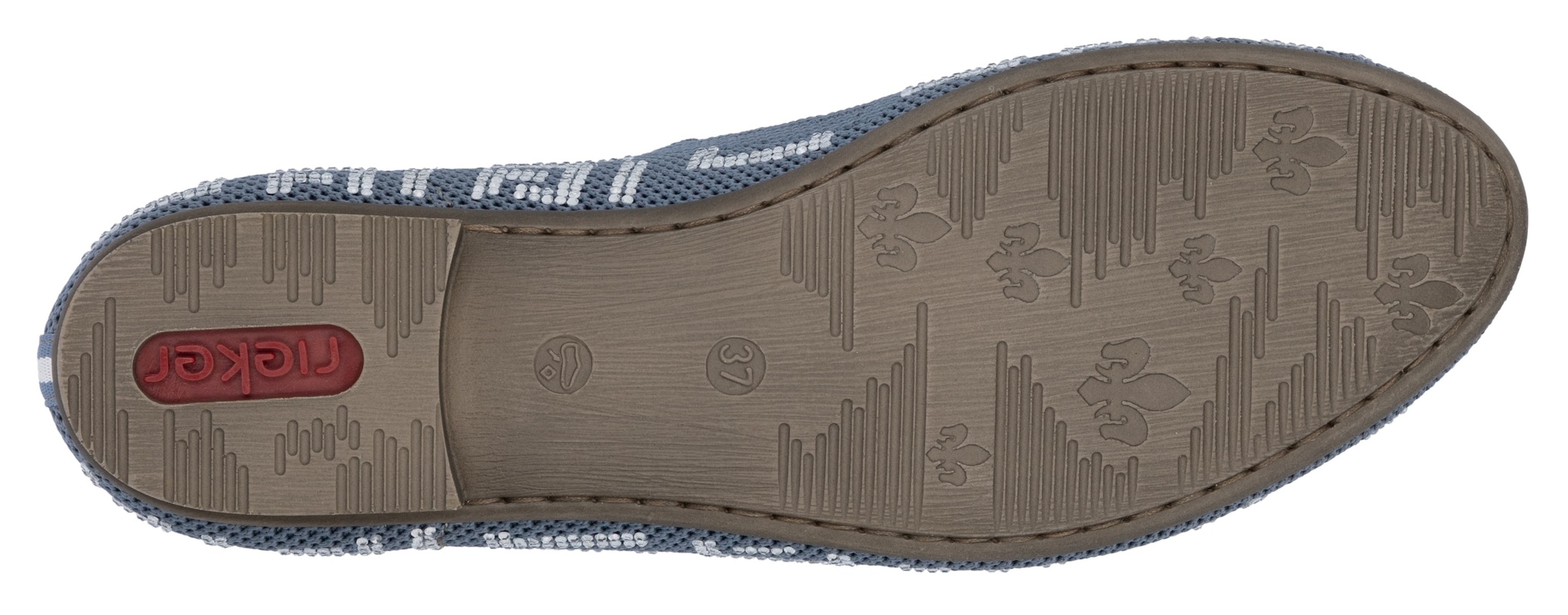 Rieker Slipper, Halbschuh, Schlupfschuh, Blockabsatz, Loafer mit Stretcheinsätzen