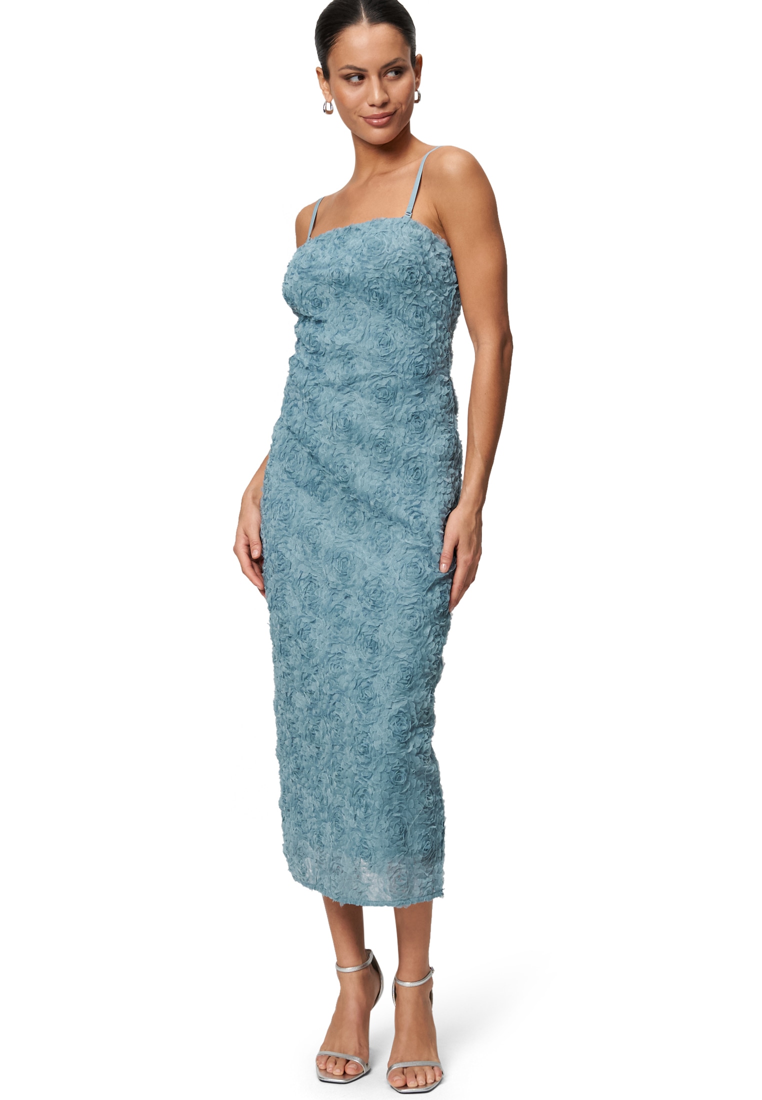 Zero Abendkleid »Abendkleid mit 3D Blumen«