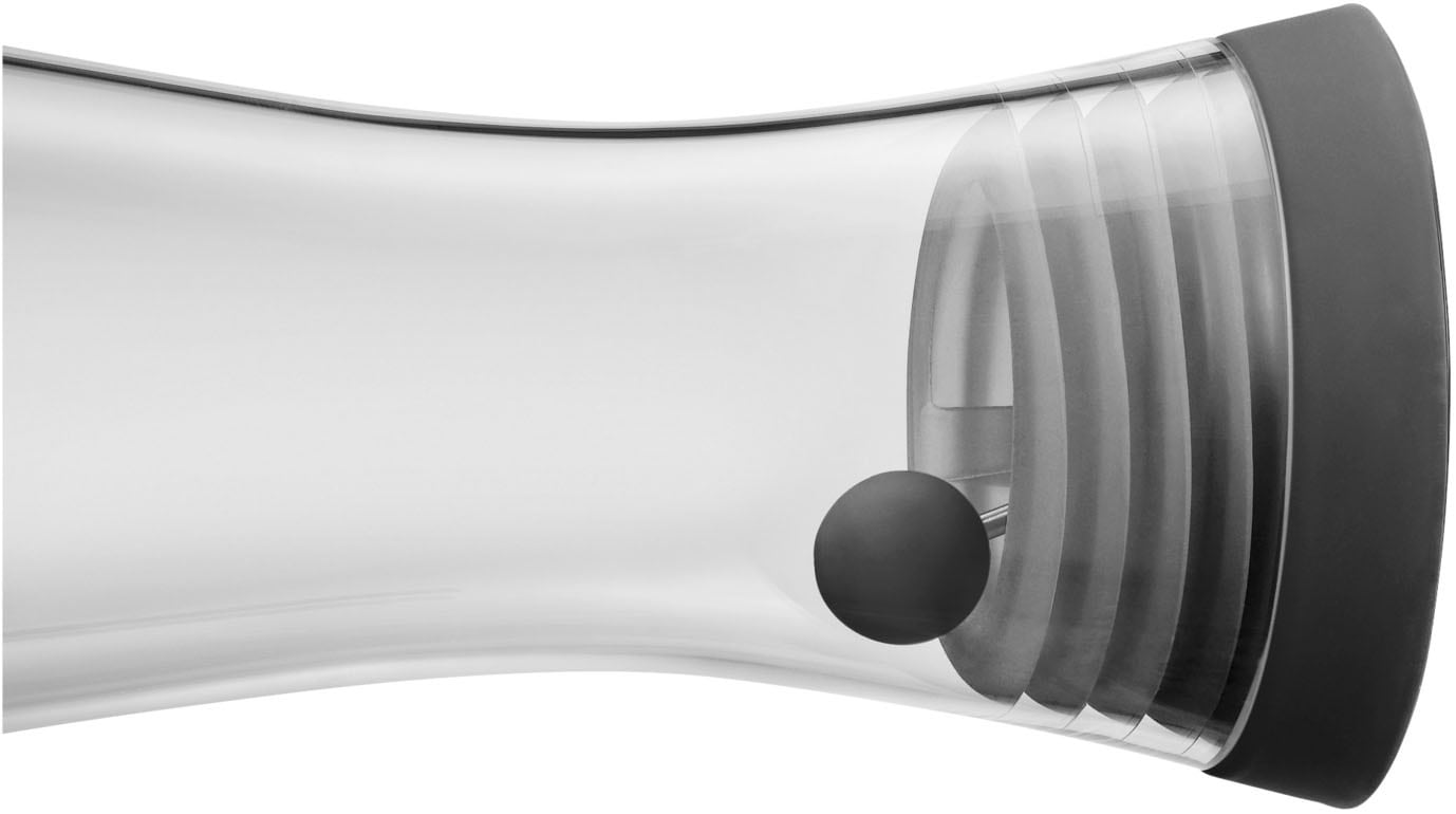 WMF Wasserkaraffe »Basic für Kalt- und Warmgetränke, Silikonrand, 1 l Fassungsvermögen« Close-Up-Verschluss ink. integriertem Sieb, spülmaschinengeeignet