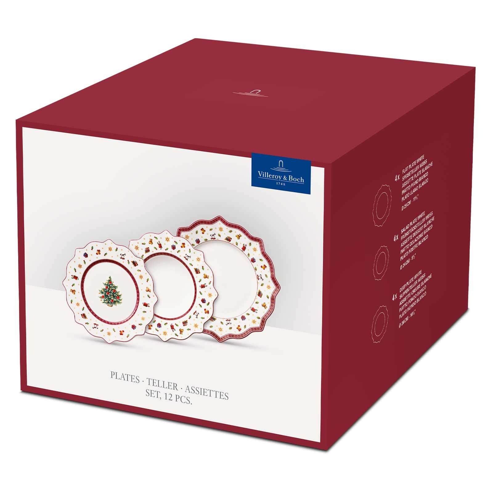 Villeroy & Boch Geschirr-Set »Teller-Set Toy's Delight weiß-rot«