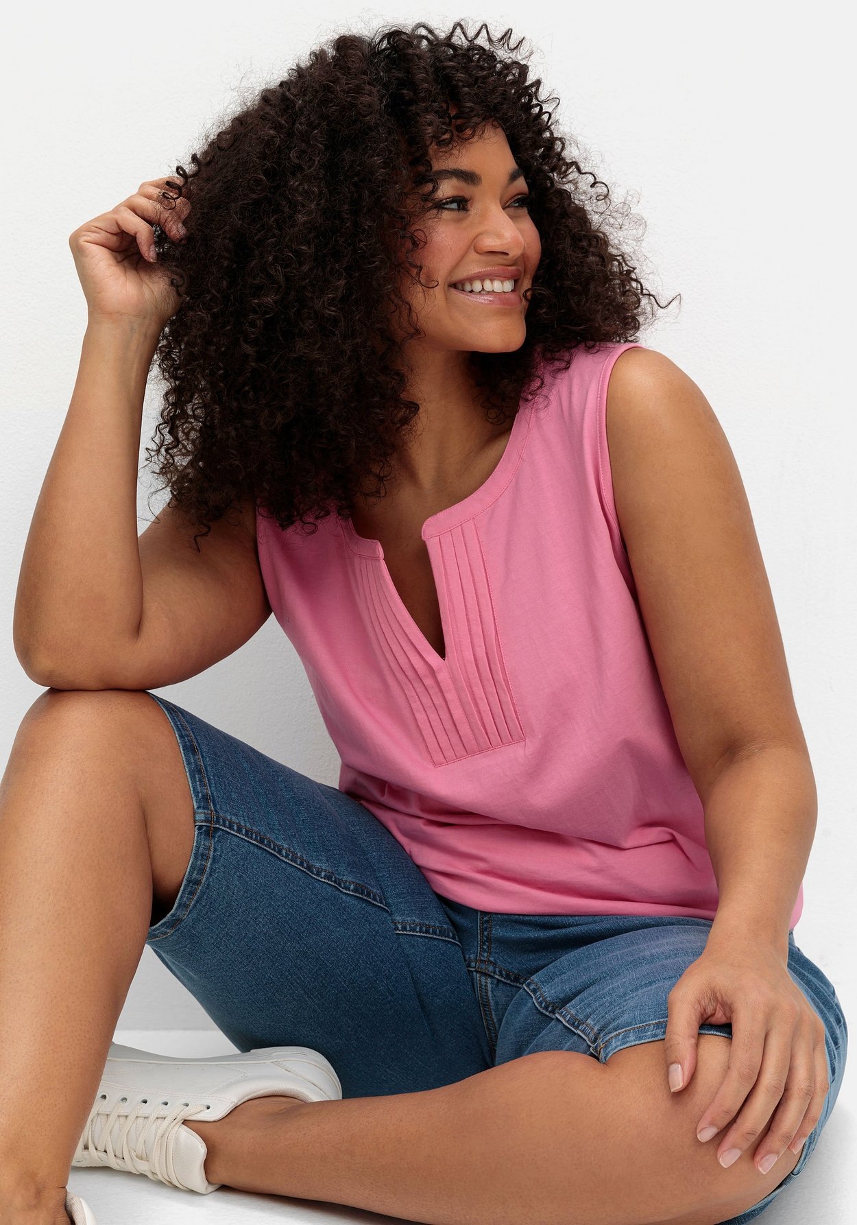 Sheego Jeansbermudas »Schmale Jeans-Bermudas im Curvy-Schnitt PIA«