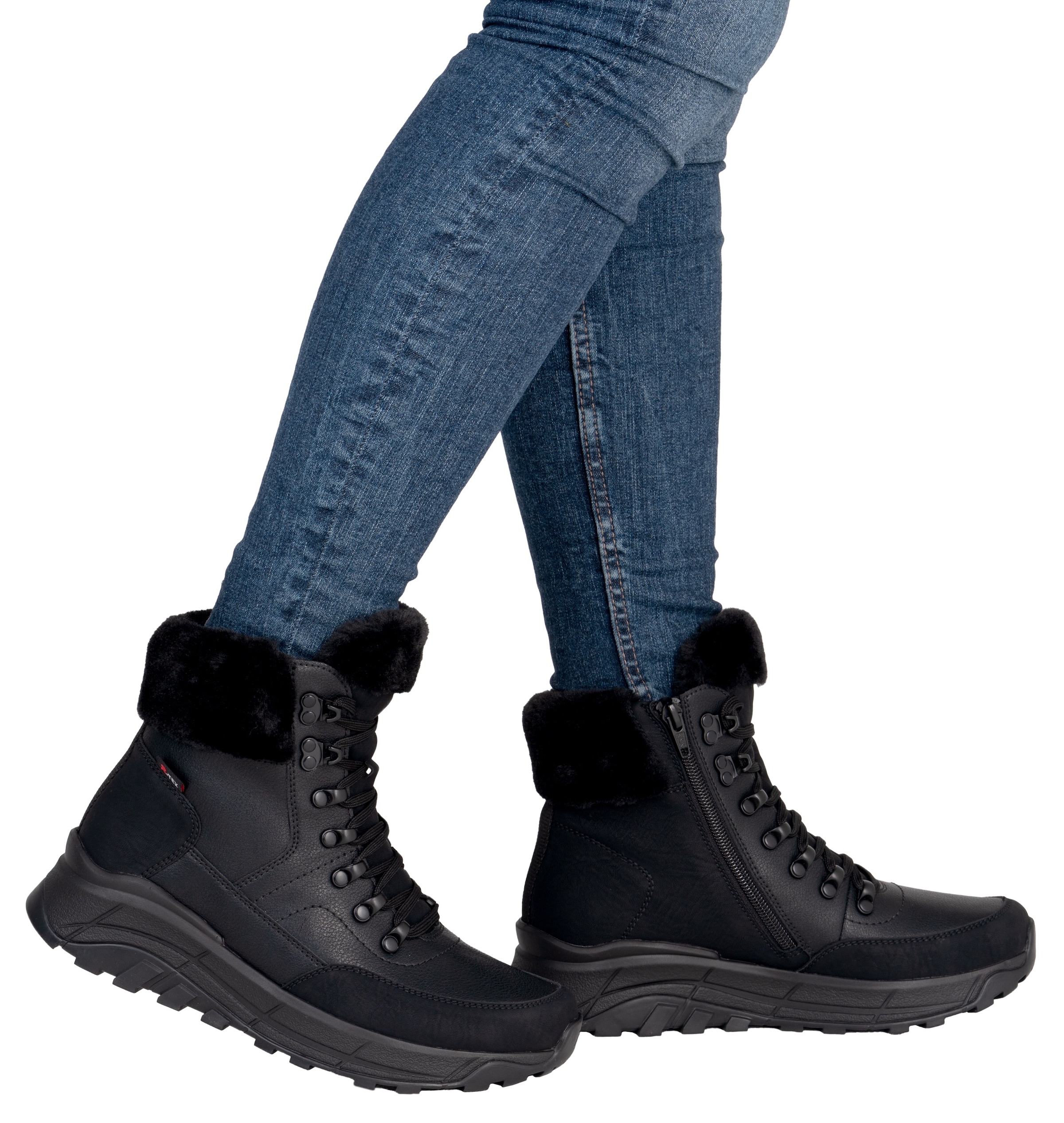 RIEKER Sport Winterboots  Schnürboots, Plateauboots, mit wasserabweisender TEX-Membrane