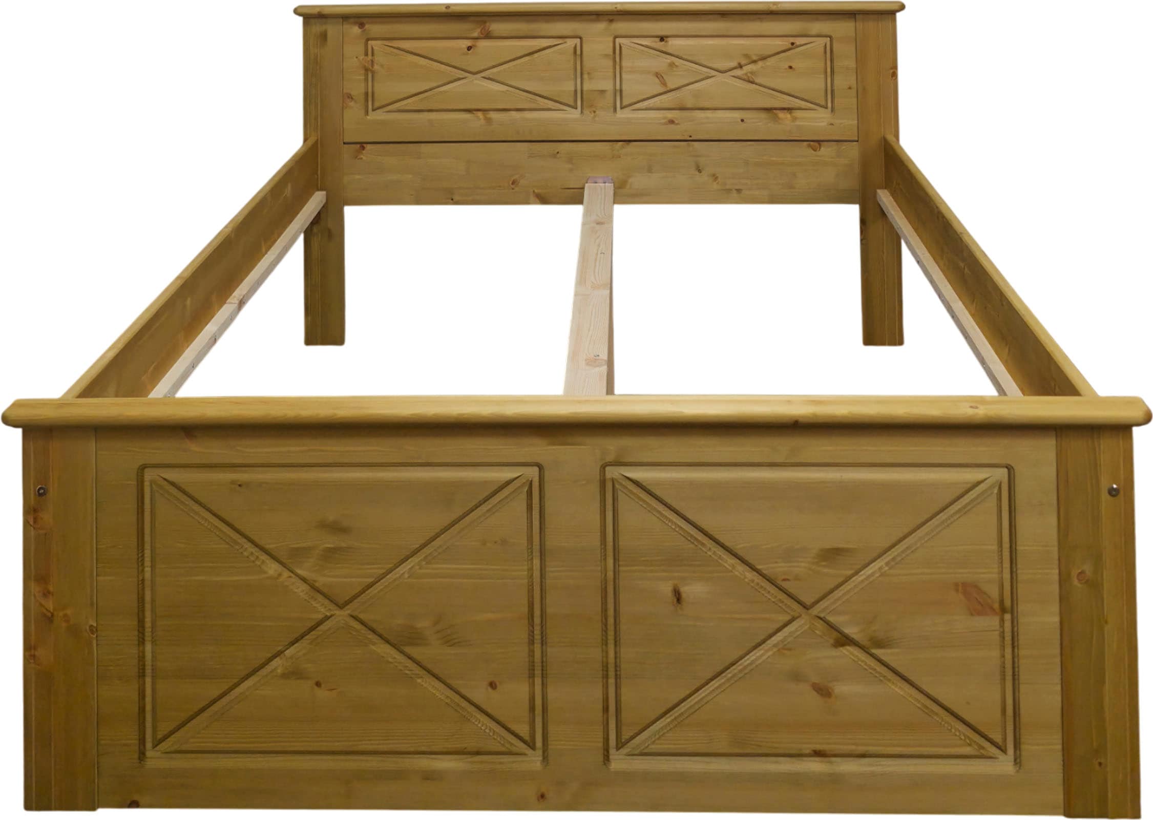 OTTO home Bett »Hugo« B/T/H: 153/208/84 cm,  aus massiver Kiefer, ohne Lattenrost,140x200 cm, Bettkasten optional