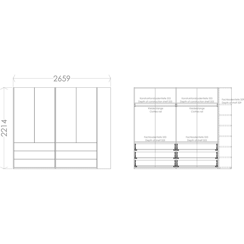 Müller SMALL LIVING Kleiderschrank »Modular Plus Variante 4«