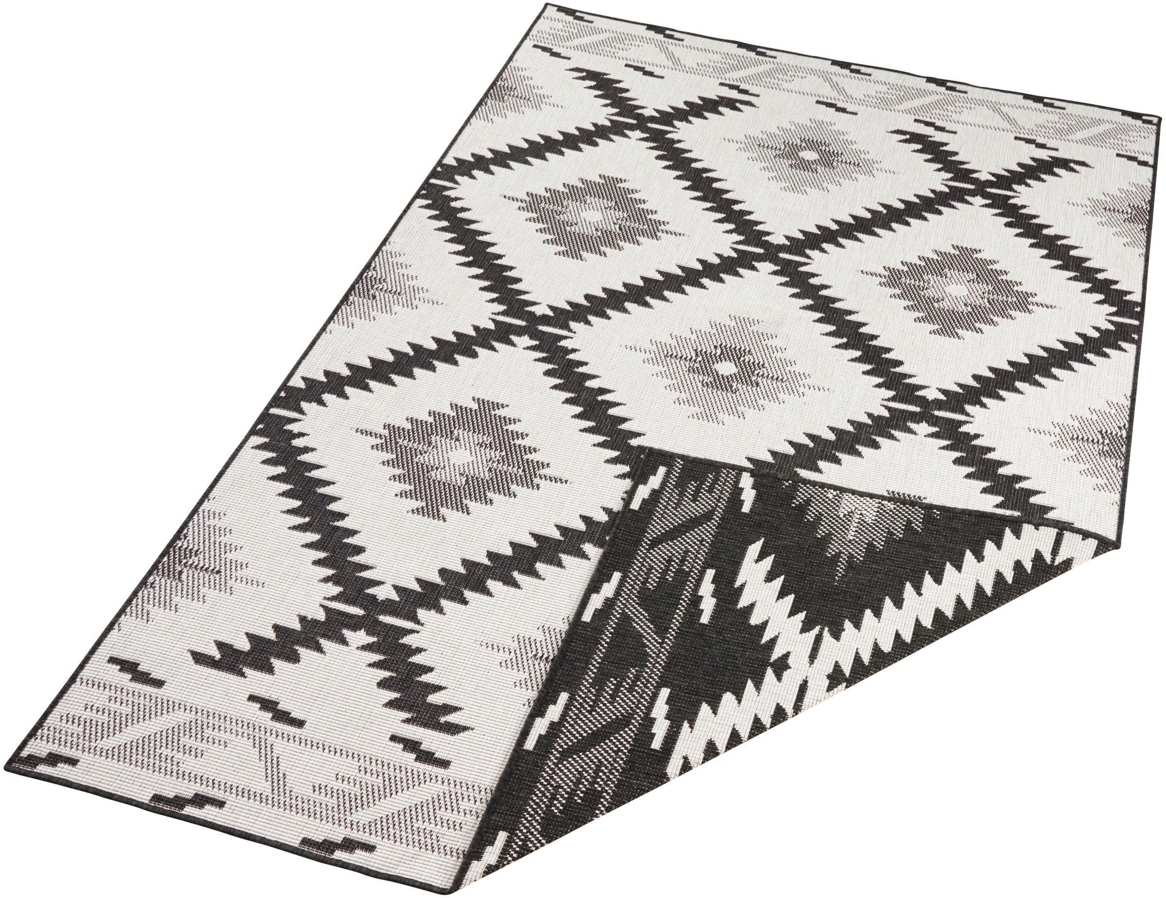 bougari Teppich »Malibu«, rechteckig, 5 mm Höhe, In- und Outdoor geeignet, Wendeteppich, Wohnzimmer