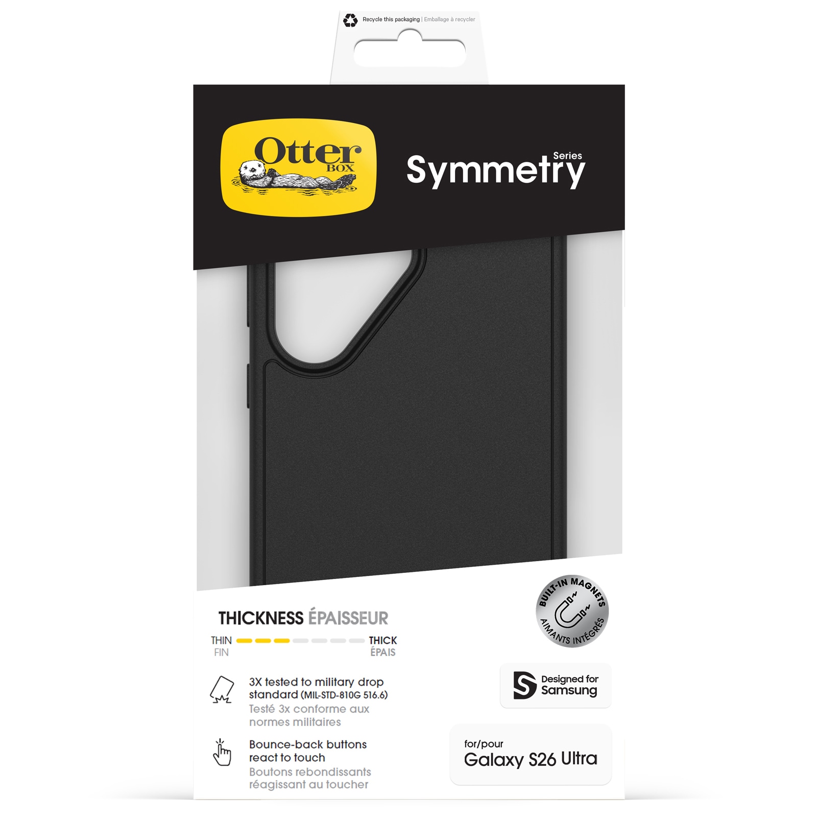 Otterbox Handyhülle »Symmetry Series für Samsung Galaxy S26 Ultra« Smartphones Backcover, Schutzhülle, Handyschutzhülle, Case, Schutzcase, stoßfest